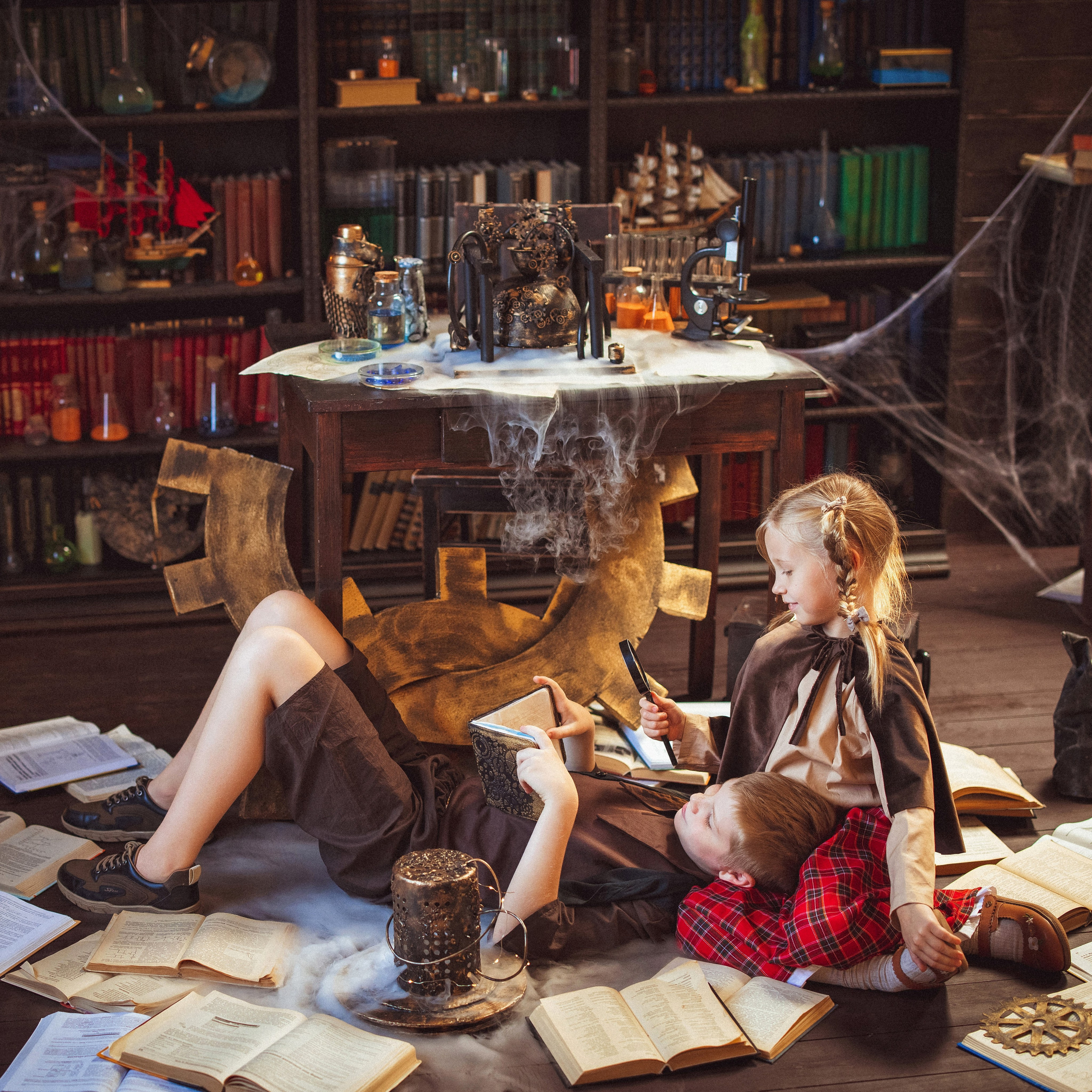 Детская фотосессия «Наука и Опыты». Семейный и детский фотограф в Краснодаре Анна Трашкова