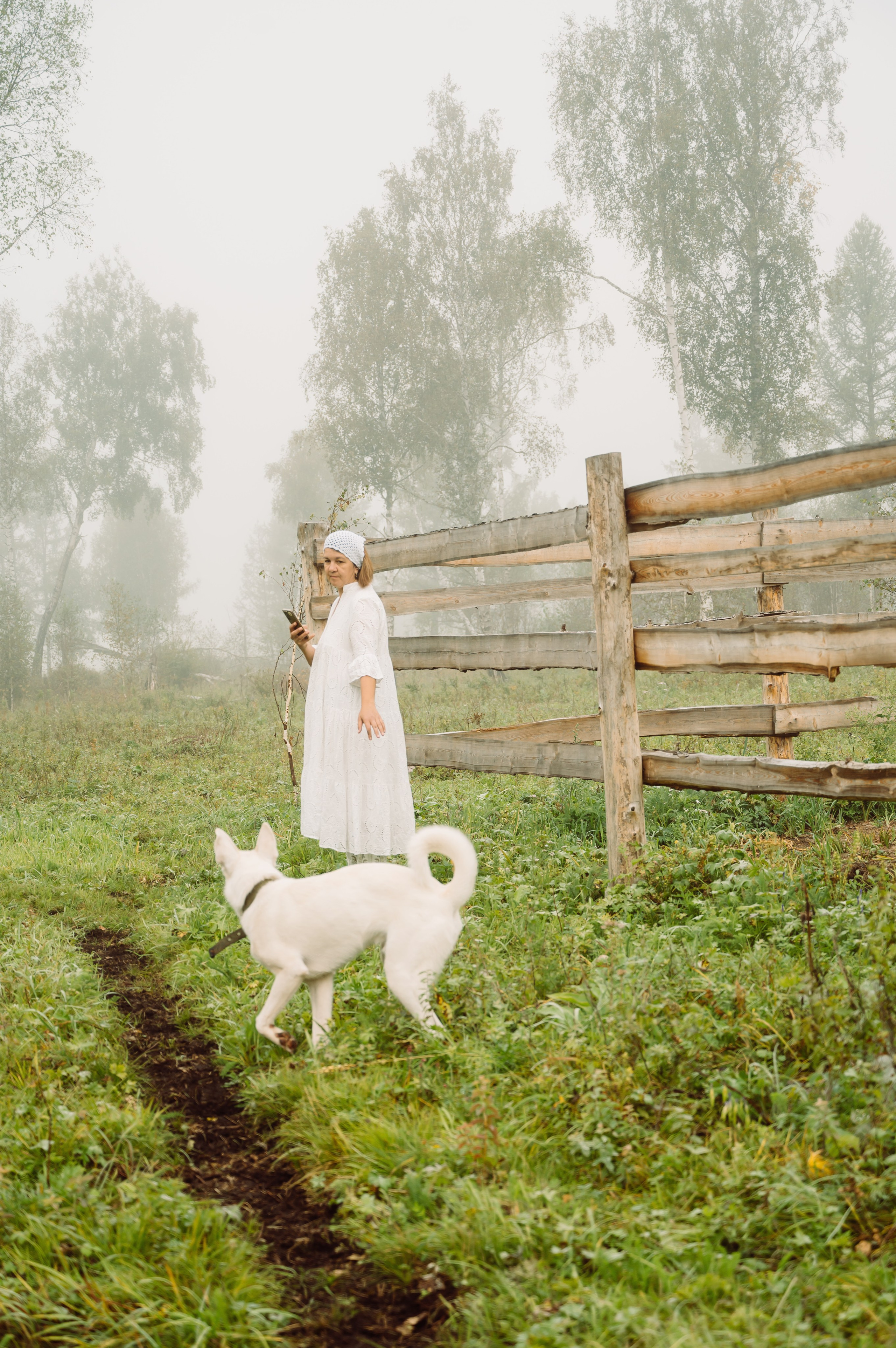 Прогулка в тумане. Семейный и детский фотограф в Хакасии