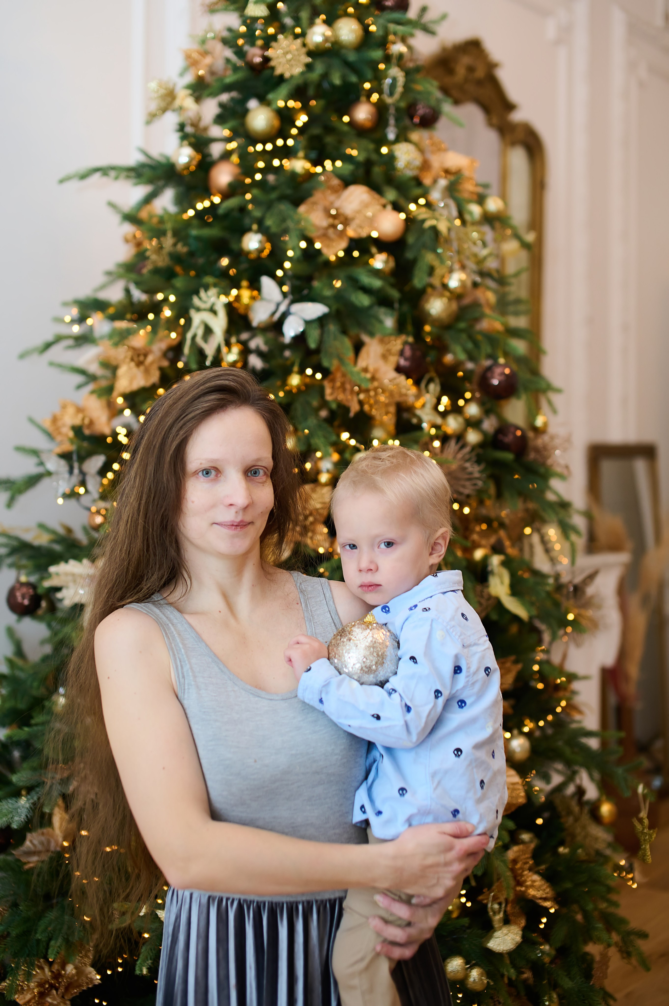 Новогодняя съемка для мам и малышей в студии. Фотограф в Санкт Петербурге Александра Вильдгрубе