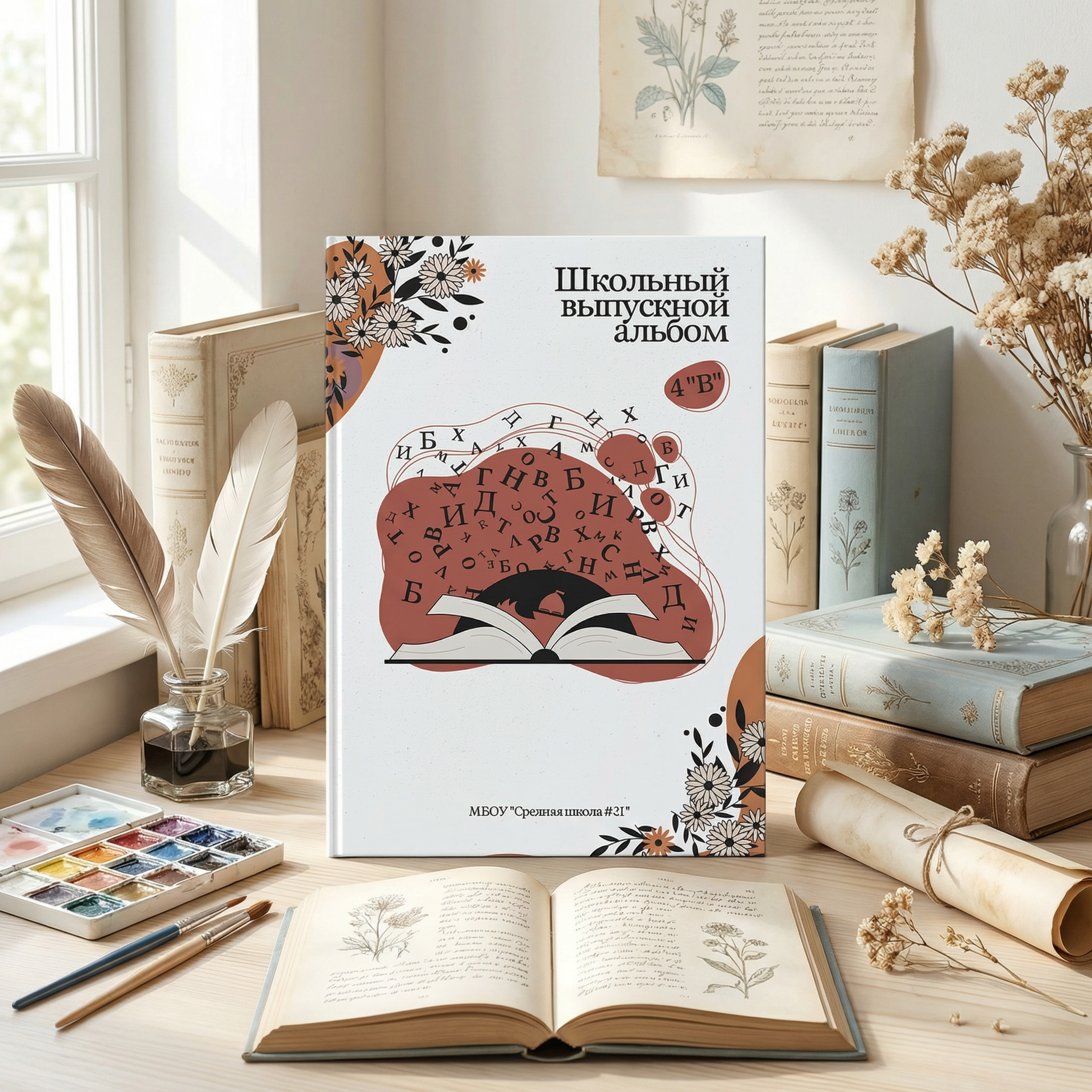 031 Book. Дизайны, psd шаблоны школьных и выпускных альбомов и обложек