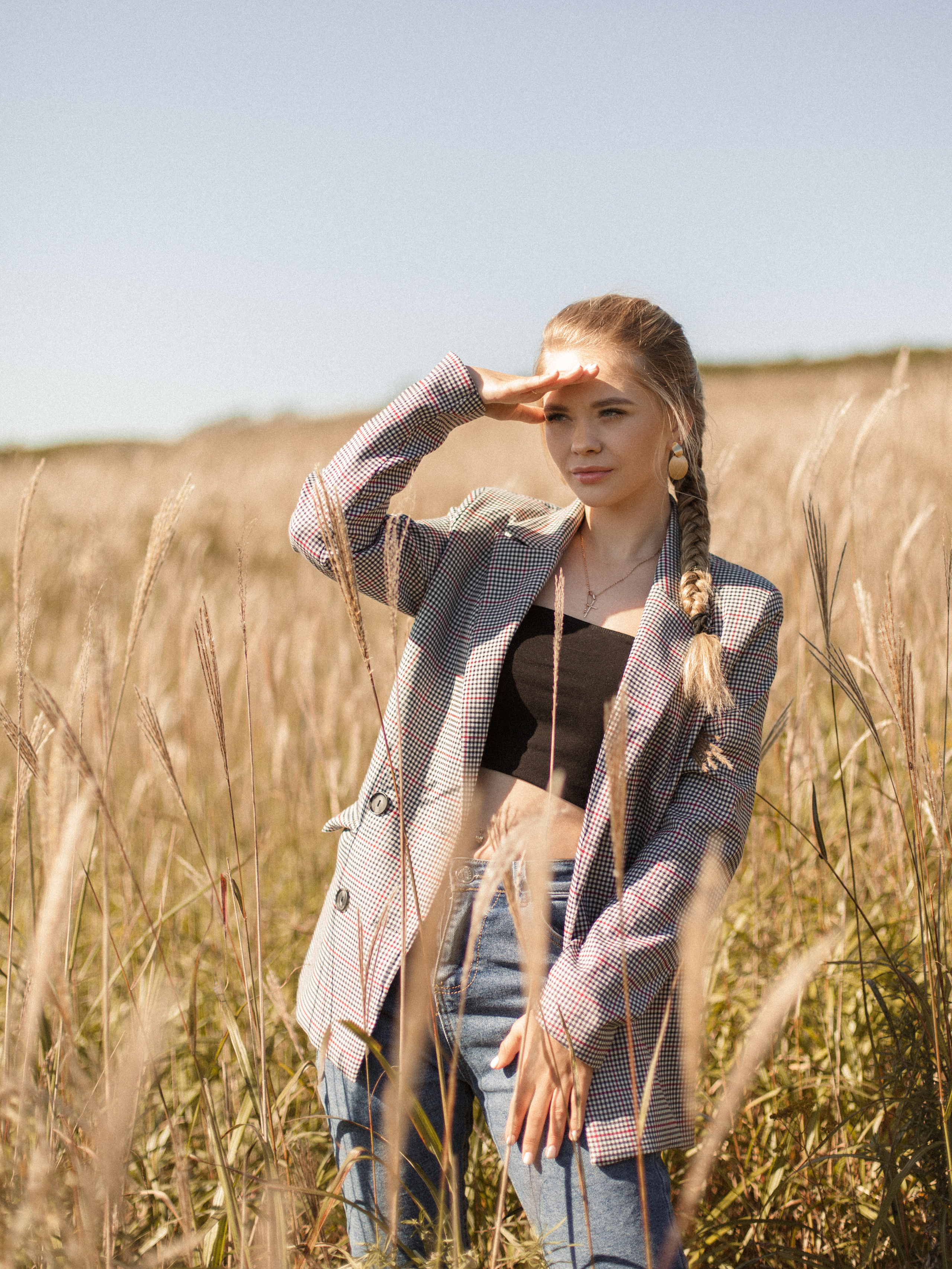 Вика. Осенняя фотосессия в колосьях. Фотограф в санкт-Петербурге Макиенко Анастасия