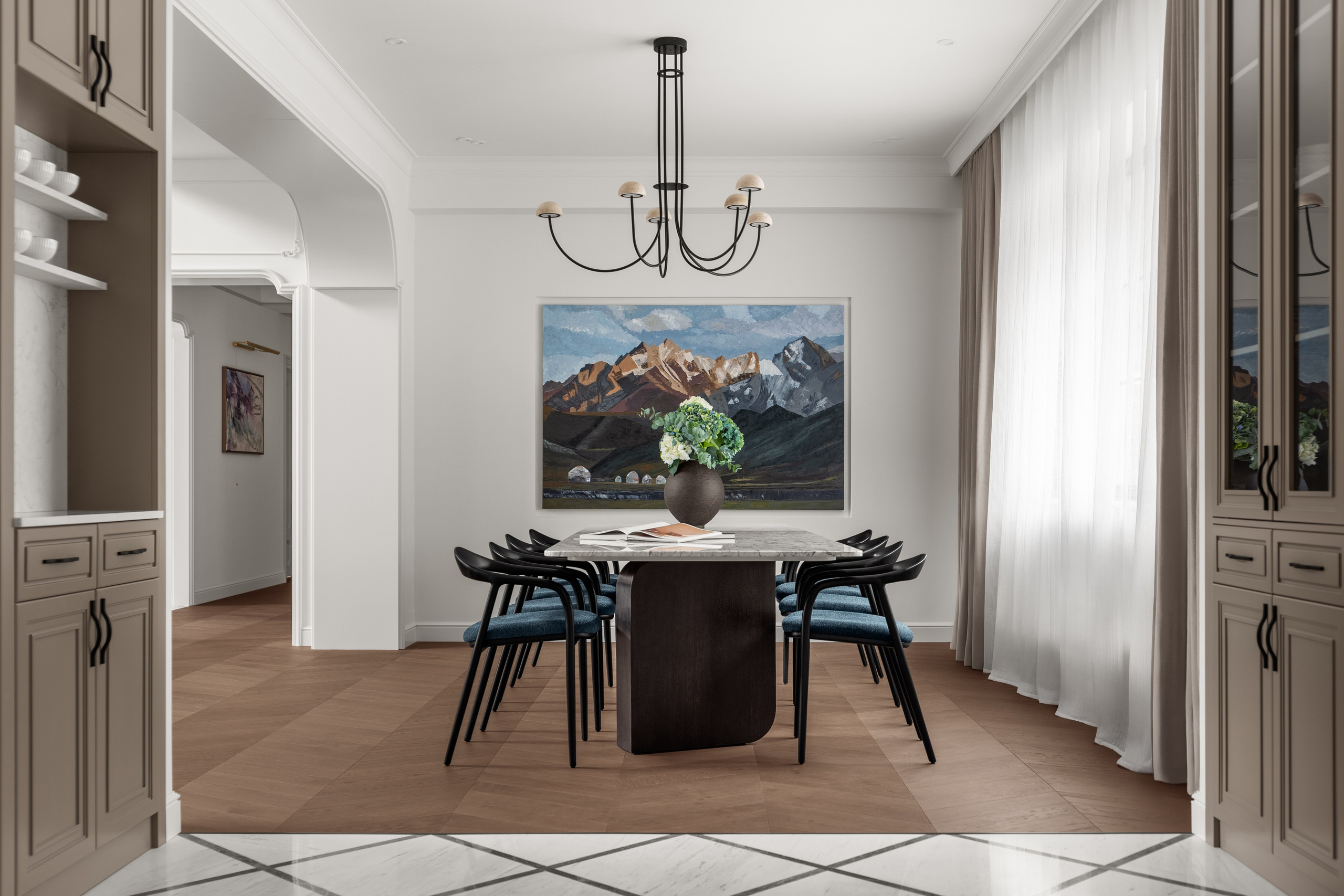 Профессиональная фотосъёмка дизайна интерьера коттеджа в г. Алматы. Роман Якунин — интерьерный фотограф в Алматы