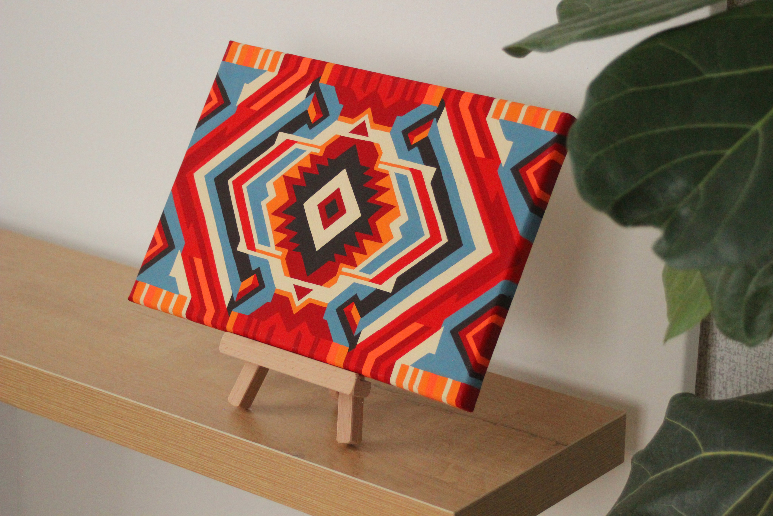 ЗАКАТ холст, темпера, гуашь 20х30 см 2024 г 6.000 р