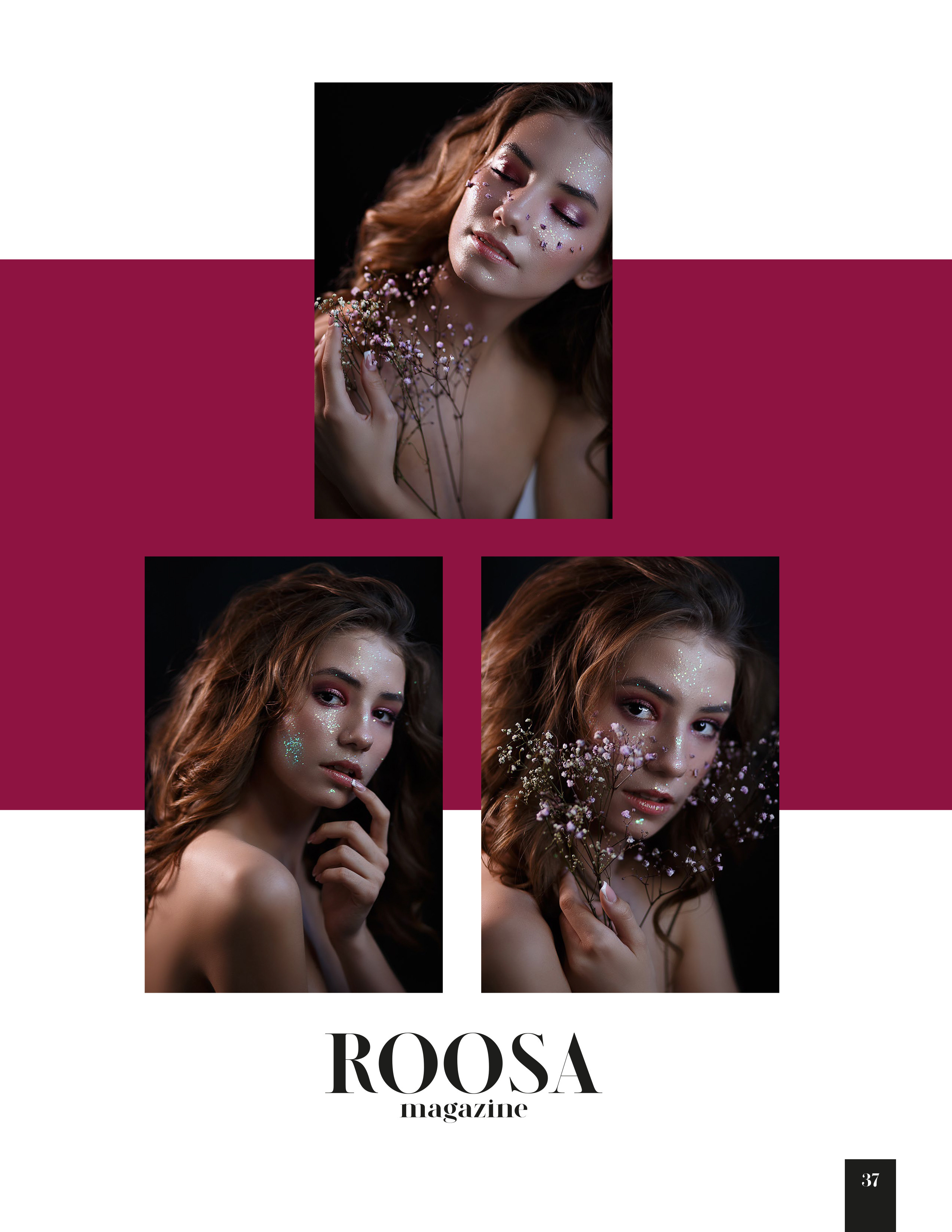 Женский нежный портрет с гипсофилой. Фотограф в Подольске — Мария Бучнева