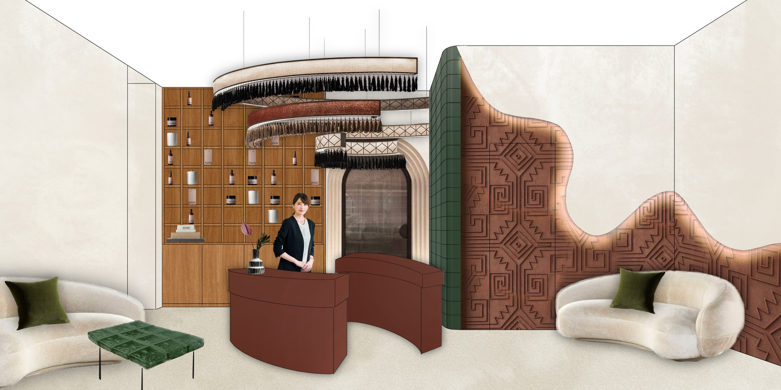 Спа (дизайнеры Ирма Чигарова и Лидия Ефремова). Дизайн интерьеров по всему миру