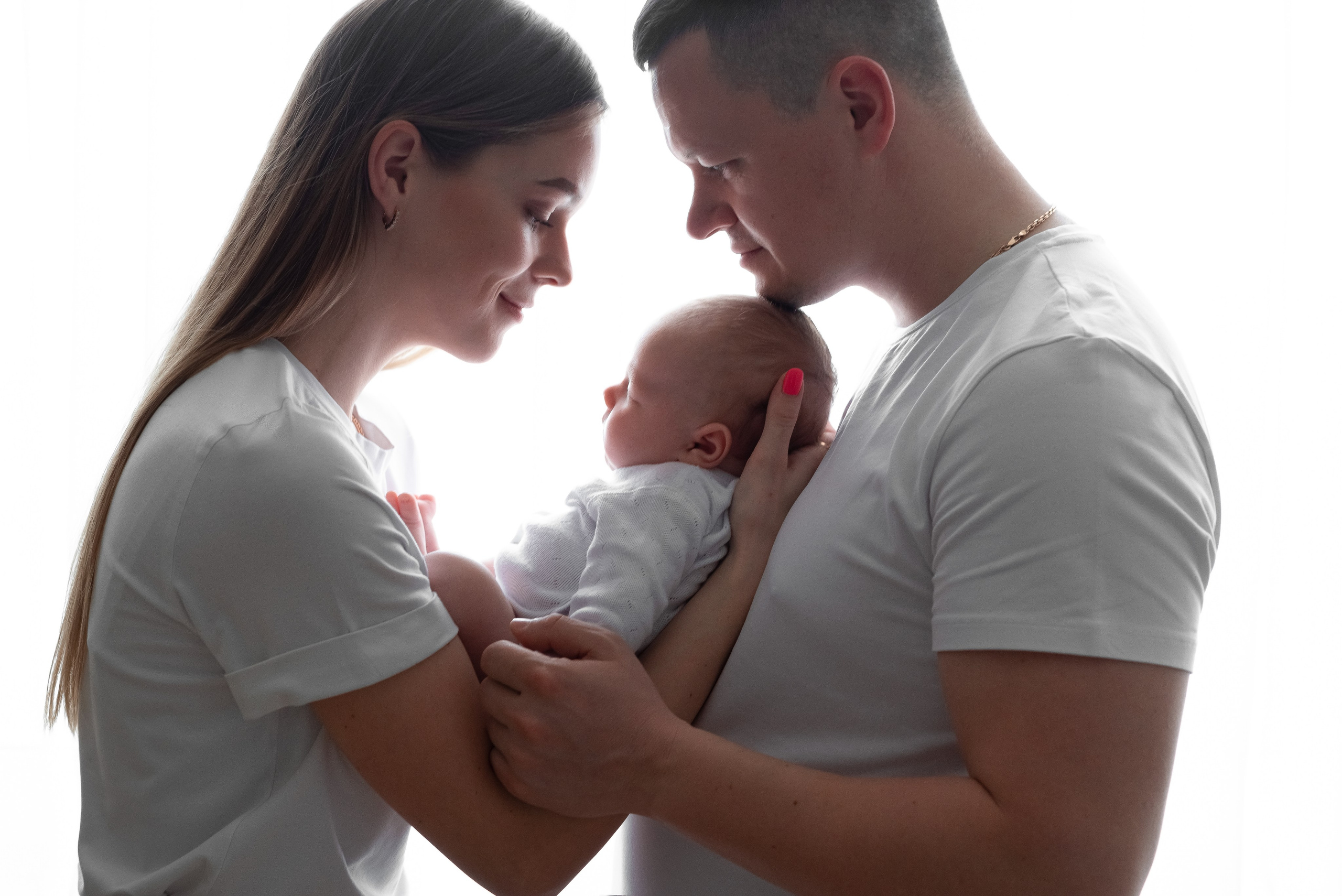 Маленькая Машенька. Семейный фотограф на выписку из роддома и крещение Минск Настя Гришук