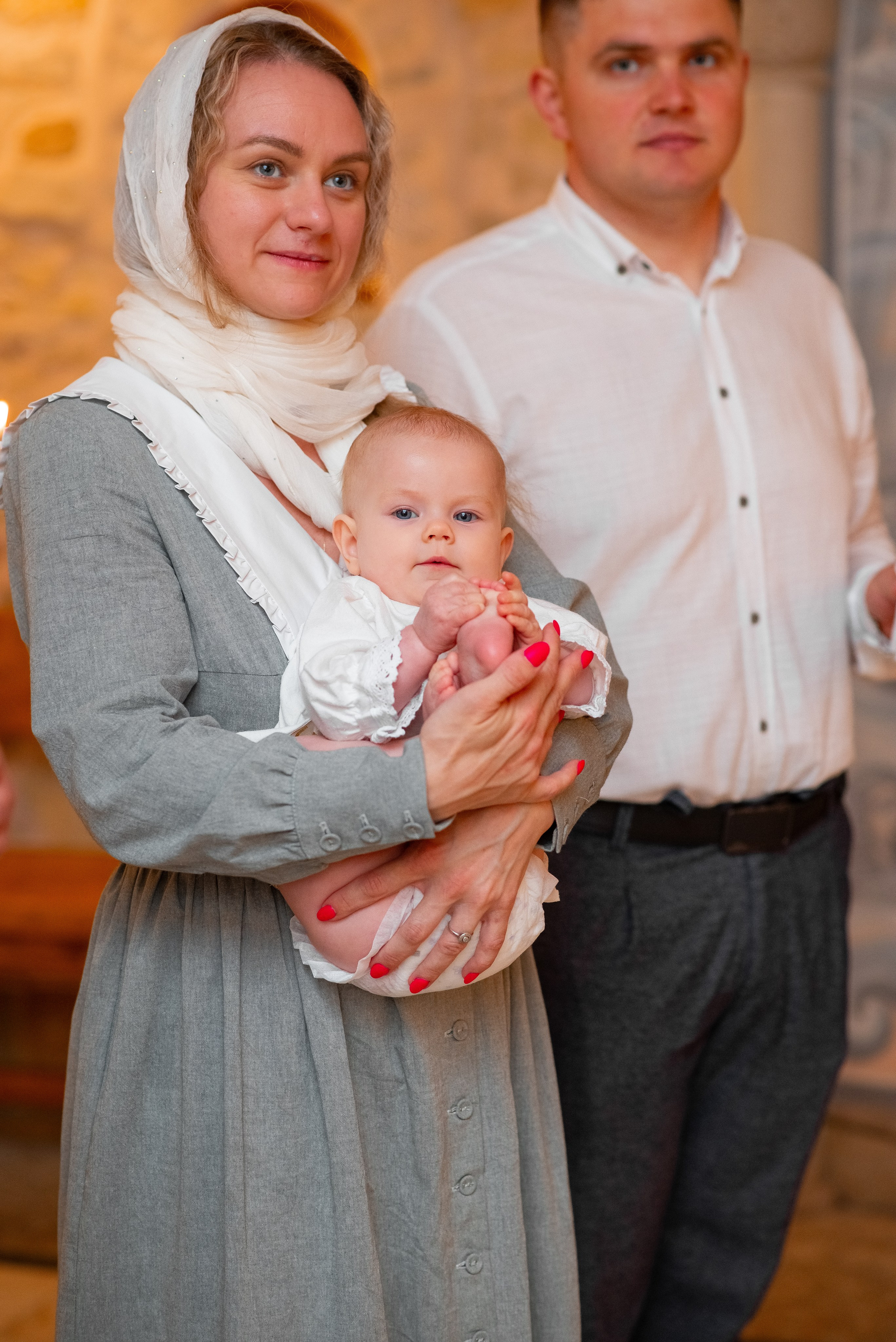 Крещение Василисы в Свято-Елисаветинском монастыре. Семейный фотограф на выписку из роддома и крещение Минск Настя Гришук