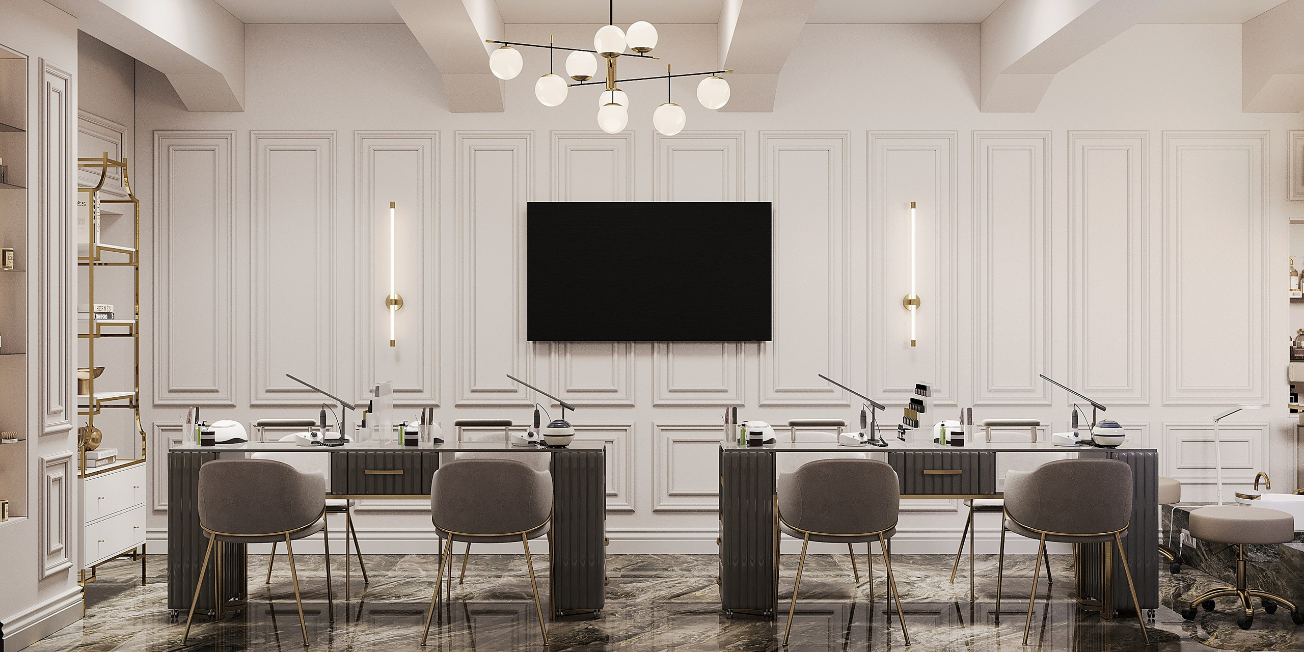 Салон красоты на Беговой. Hedonist design. Дизайн интерьера комфорт и бизнес класса. Москва и весь мир