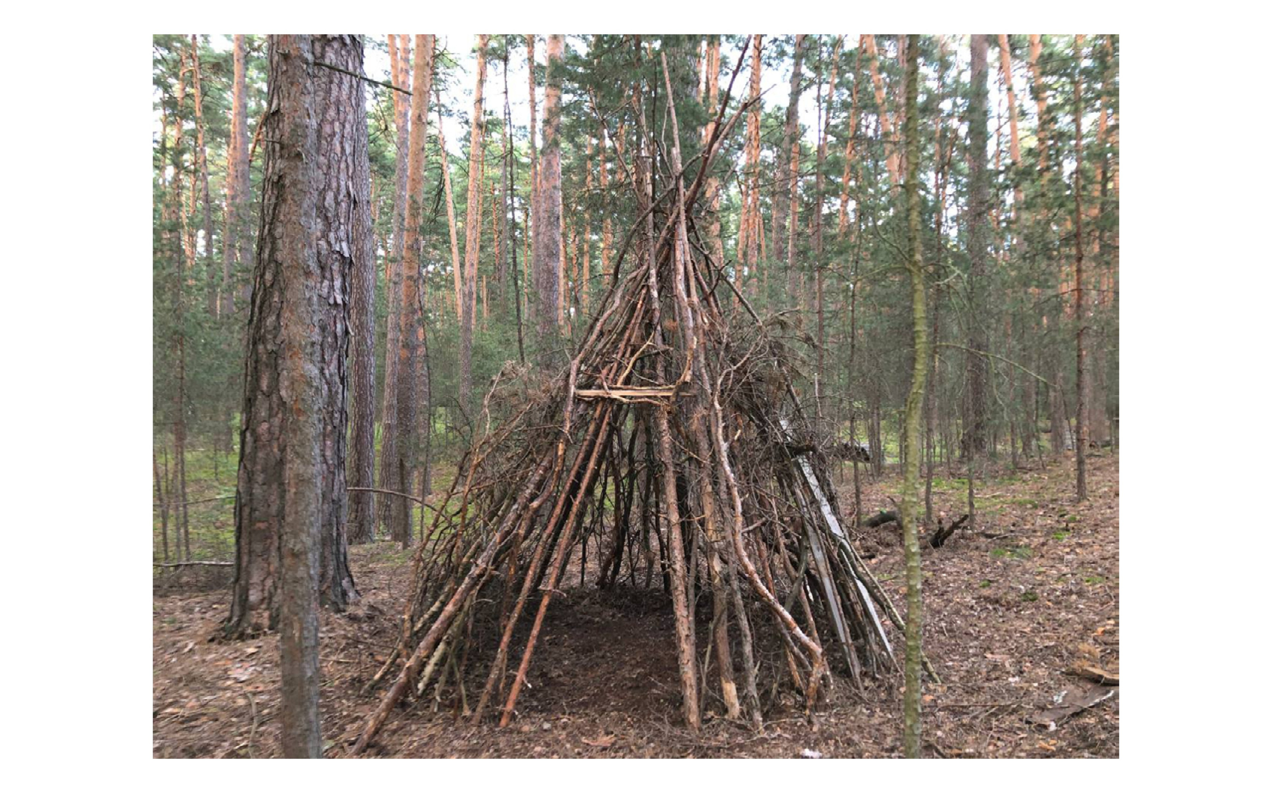 Hut of branches. Maria Pilkevich