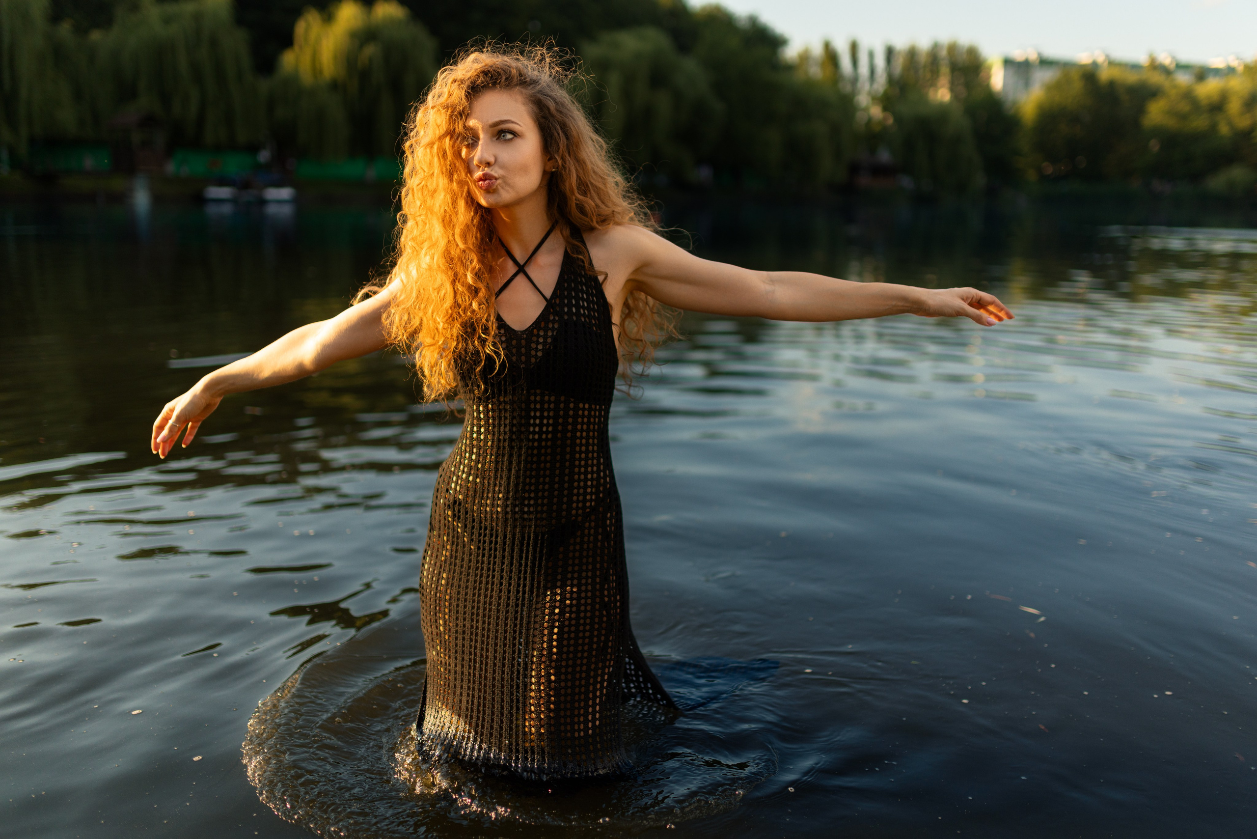 Съемка с Дианой у водоема на базе отдыха в формате для «себя». Дмитрий Шульгин, портретный фотограф в Воронеже