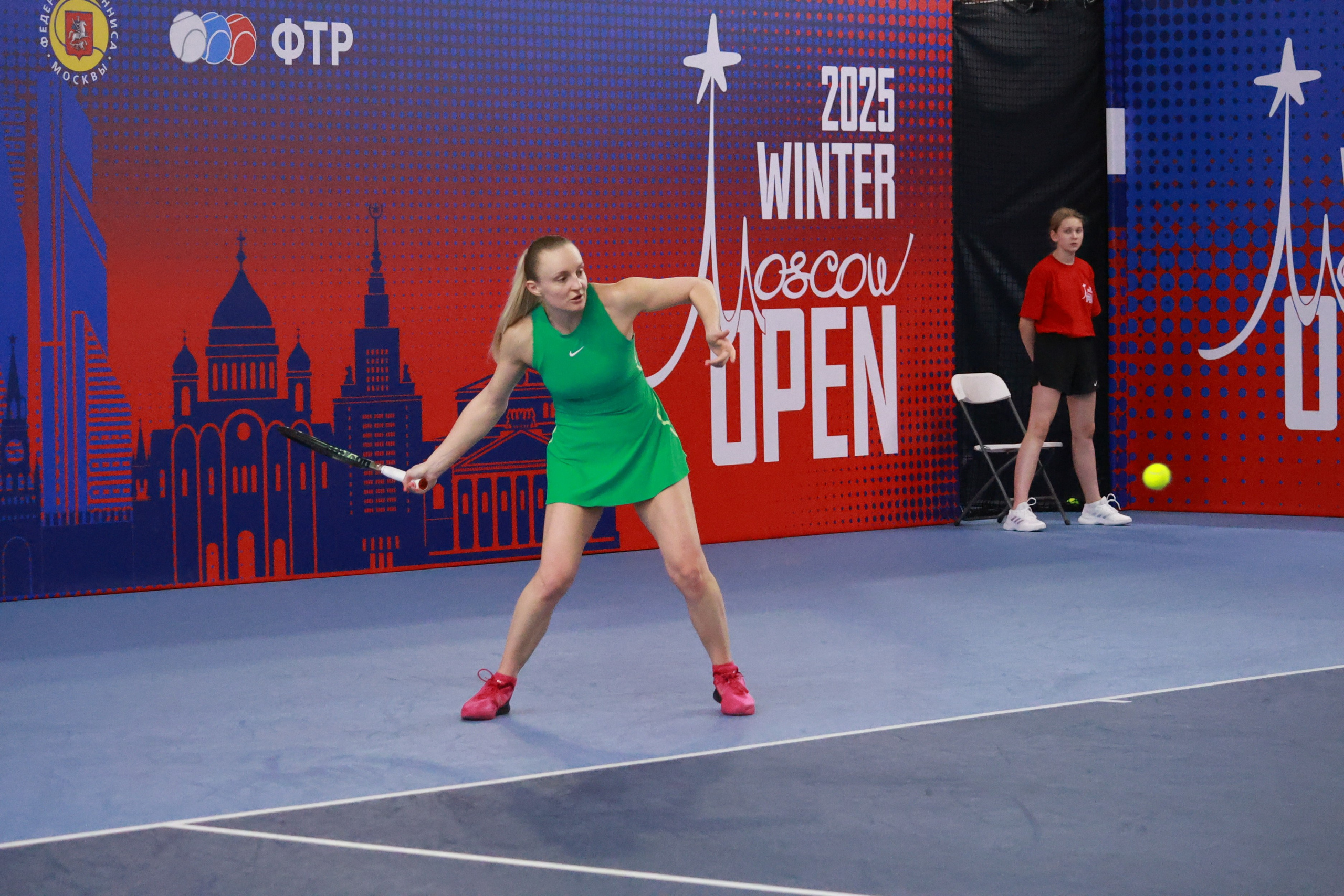 Открытый зимний кубок по теннису Winter Moscow Open 2025. Репортажный фотограф, спортивный фотограф в Москве и области