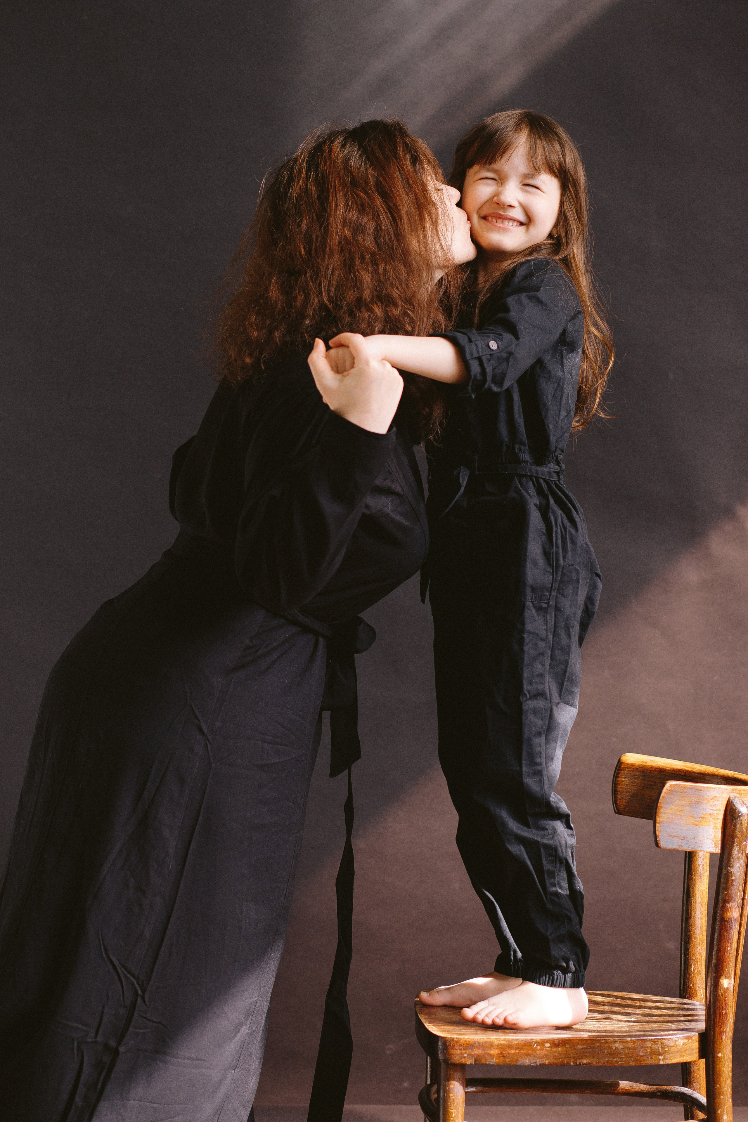 Лера с мамой, папой и Бусей