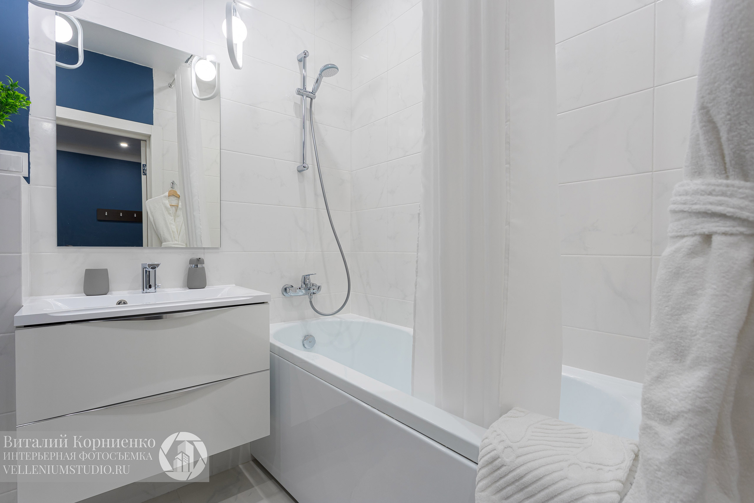 Квартира студия с дизайнерским ремонтом в Краснодаре. Интерьерный фотограф Краснодар: профессионально по доступным ценам