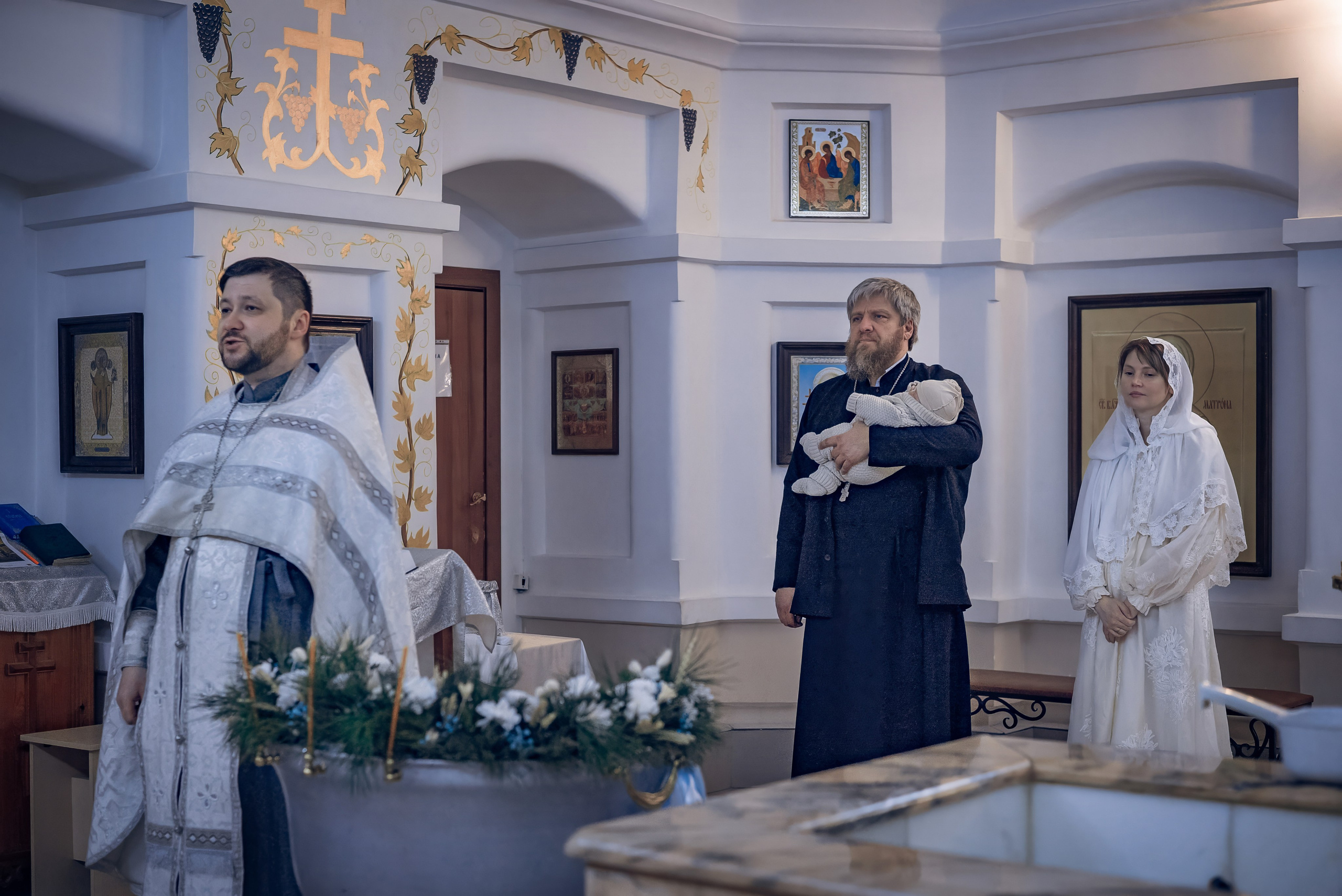 Крещение в Краснодаре. Съемка крещения в Краснодаре. Фотограф на крещение в Краснодаре