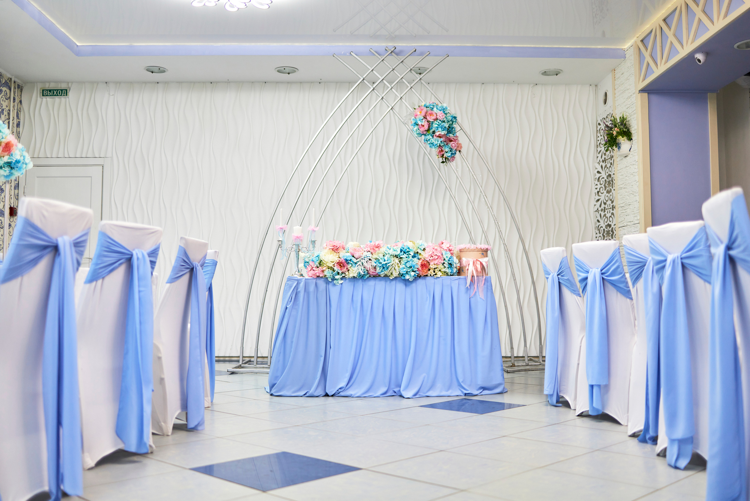 Кафе Гжель (голубой цвет). Фотограф Иван Кузьмин на любое Ваше мероприятие