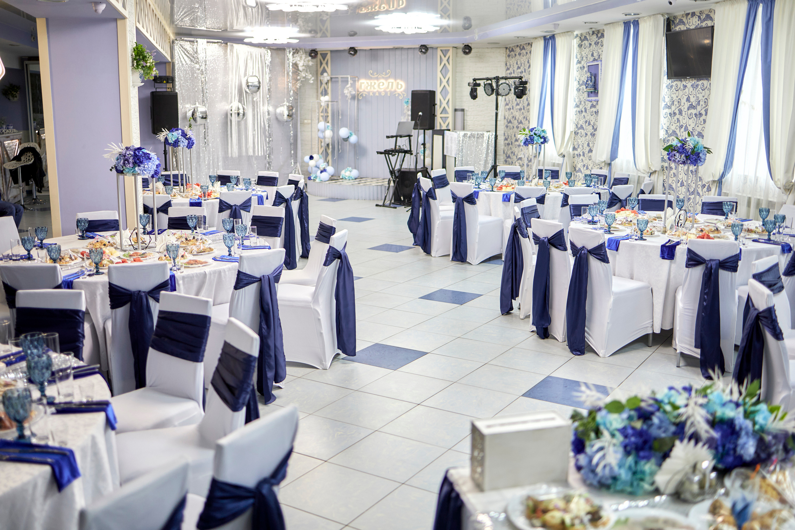 Кафе Гжель (синий цвет). Фотограф Иван Кузьмин на любое Ваше мероприятие