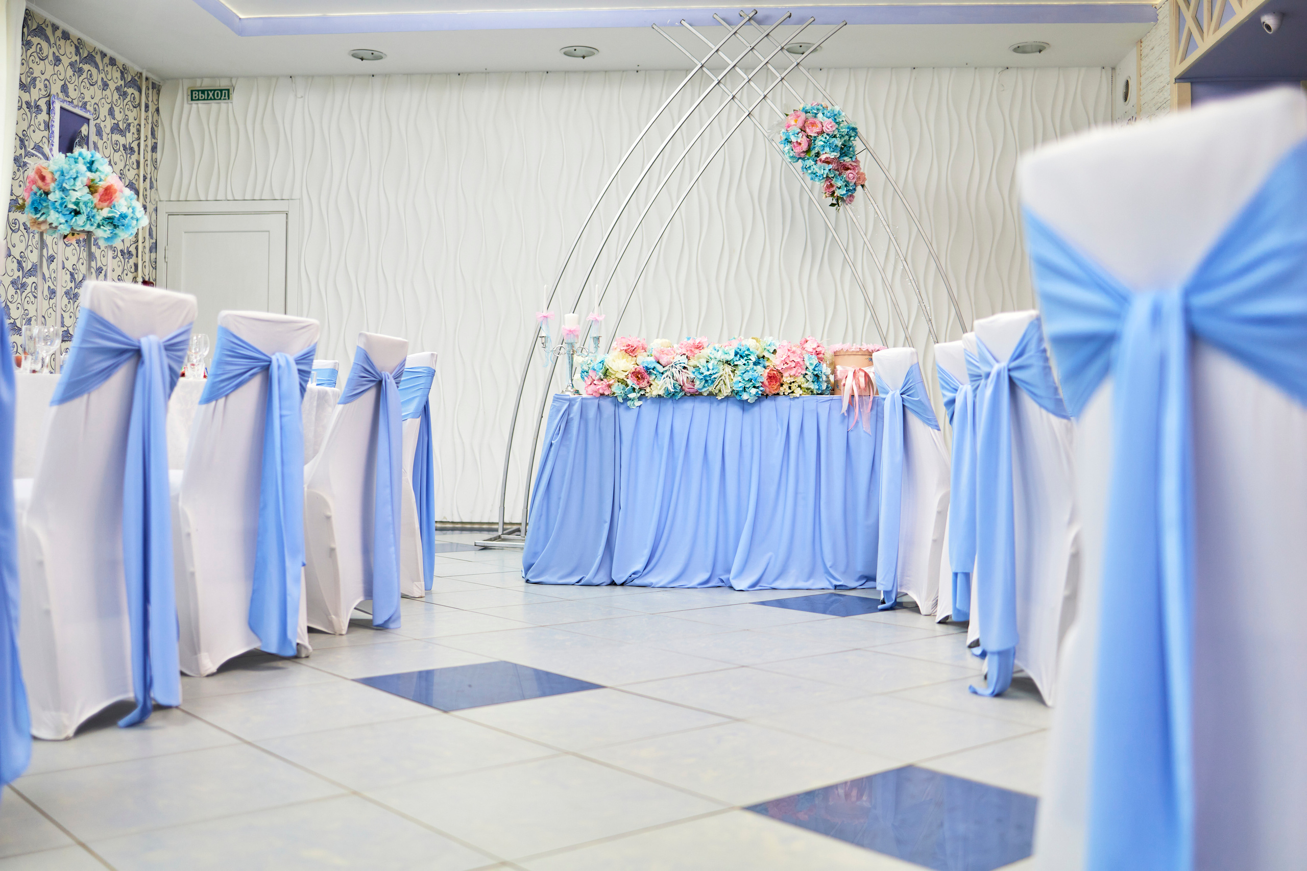 Кафе Гжель (голубой цвет). Фотограф Иван Кузьмин на любое Ваше мероприятие