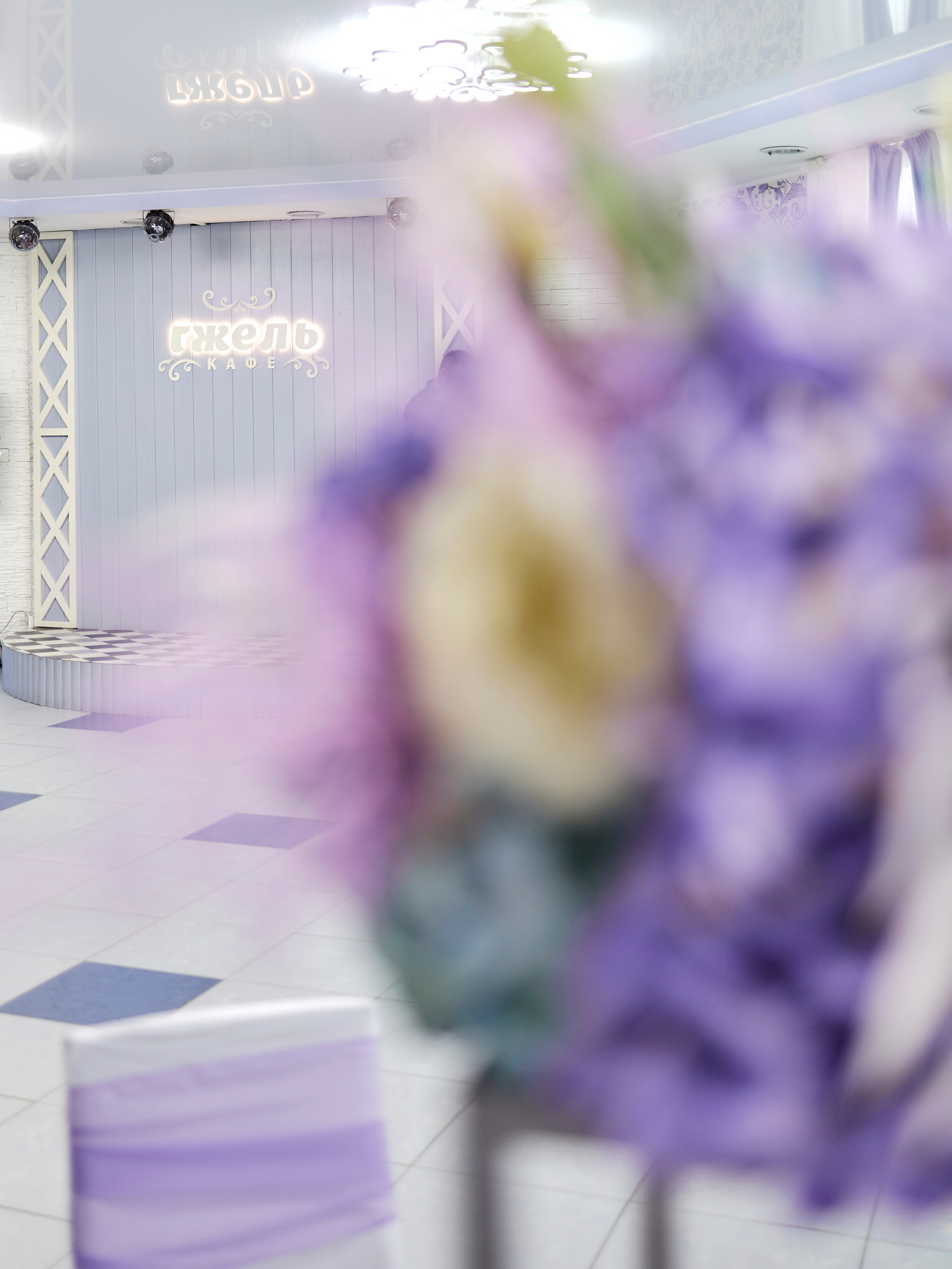 Кафе Гжель (сиреневый цвет). Фотограф Иван Кузьмин на любое Ваше мероприятие