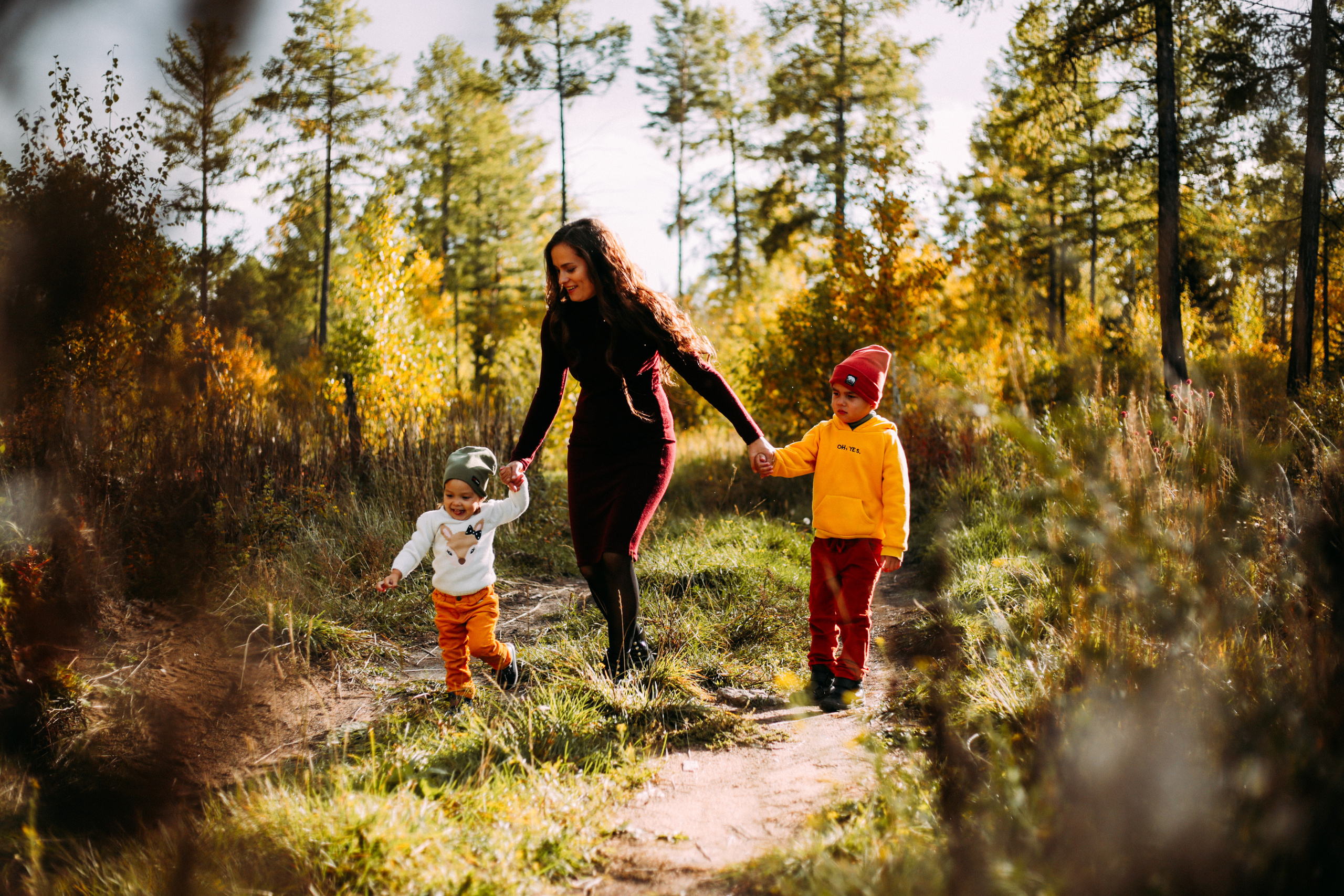 Валентина и Артём с детьми. Фотограф Бурятии София Андриянова