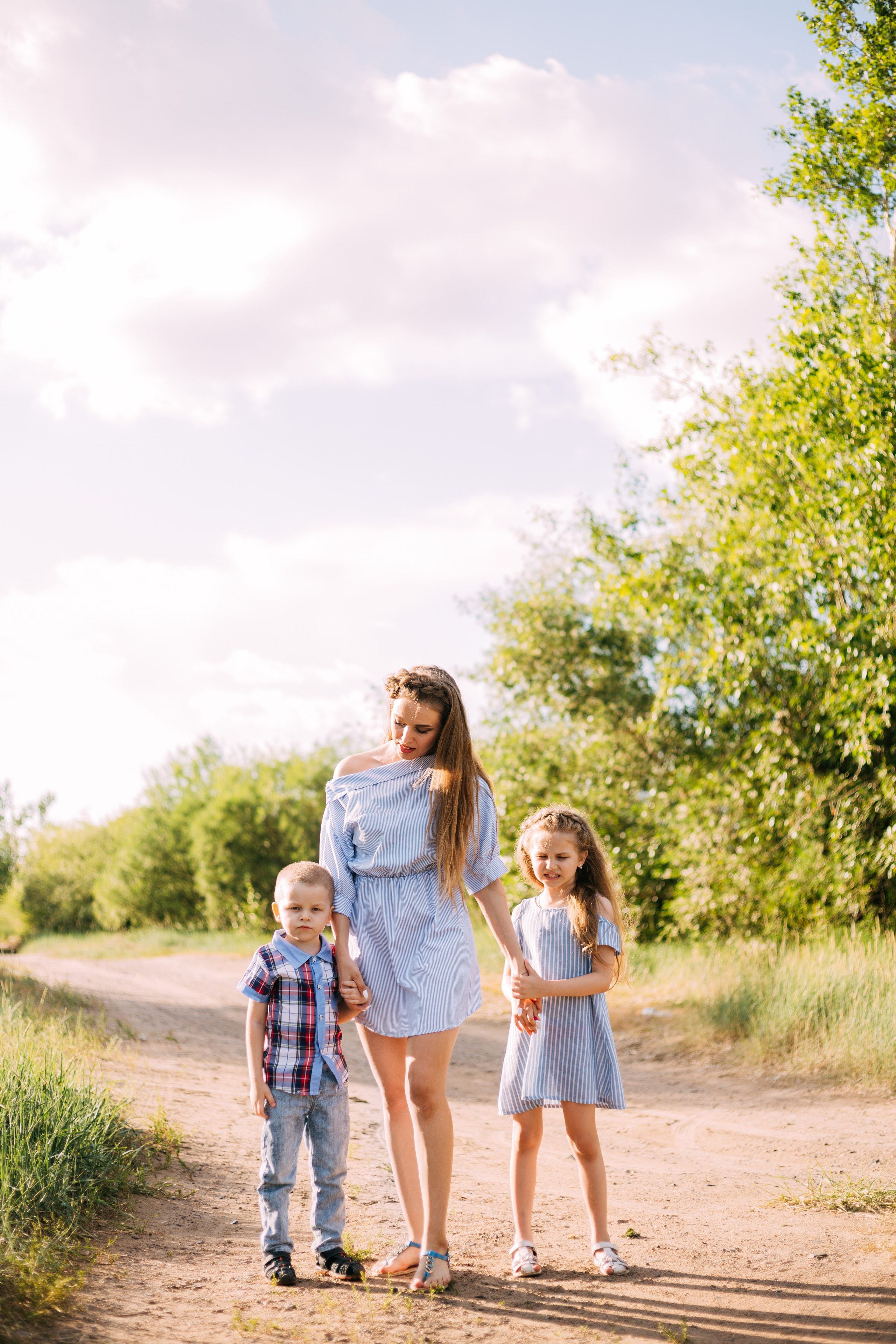 Ольга и дети. Фотограф Бурятии София Андриянова