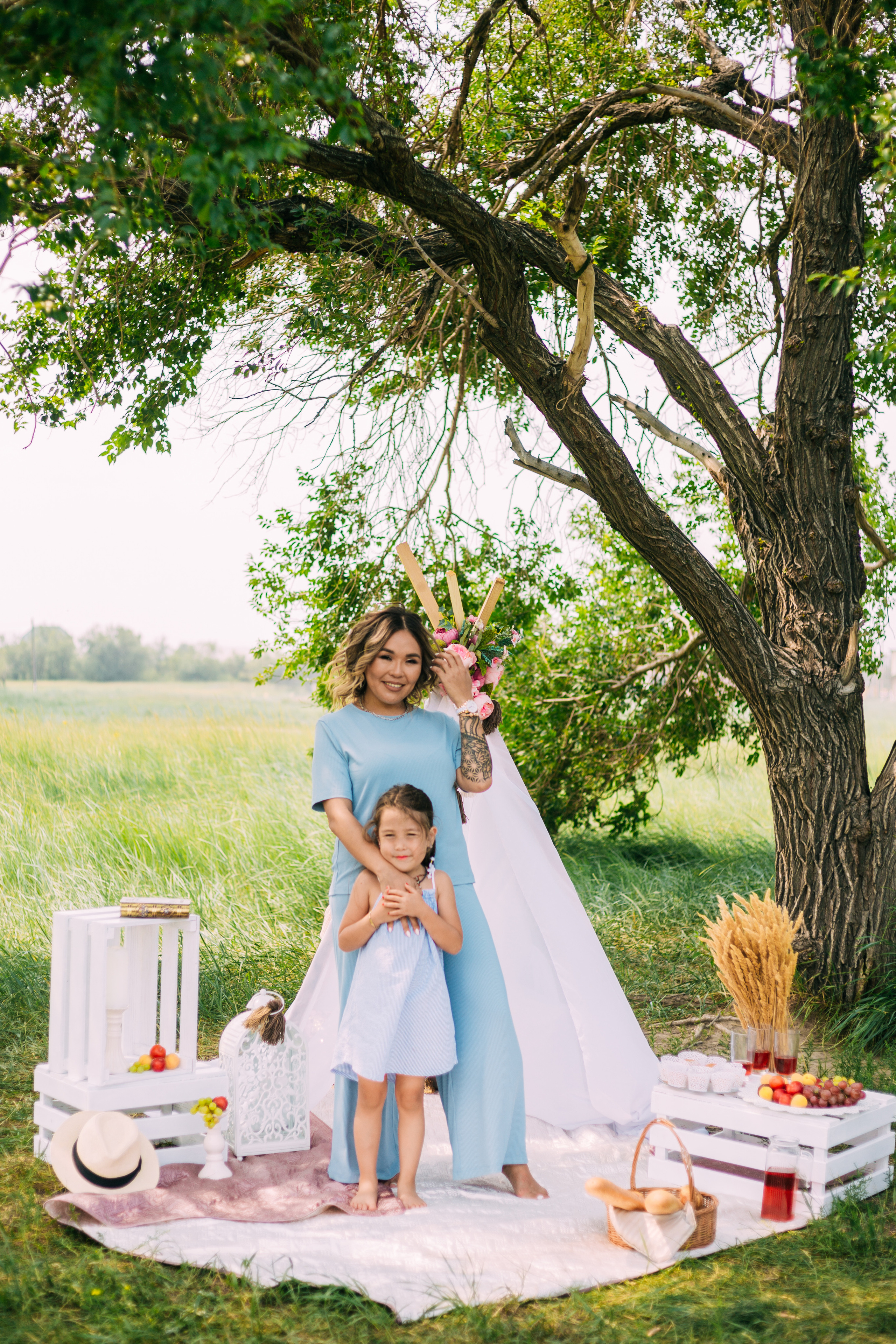 Аюна и с дочкой Аминой. Фотограф Бурятии София Андриянова