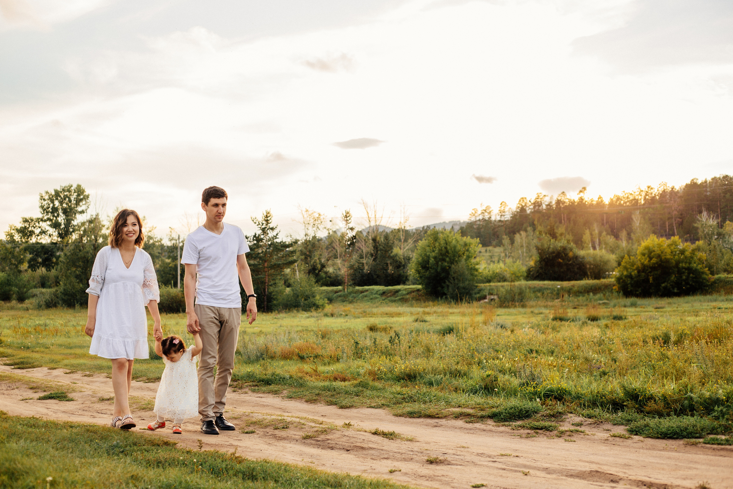 Надежда, муж и дочка. Фотограф Бурятии София Андриянова
