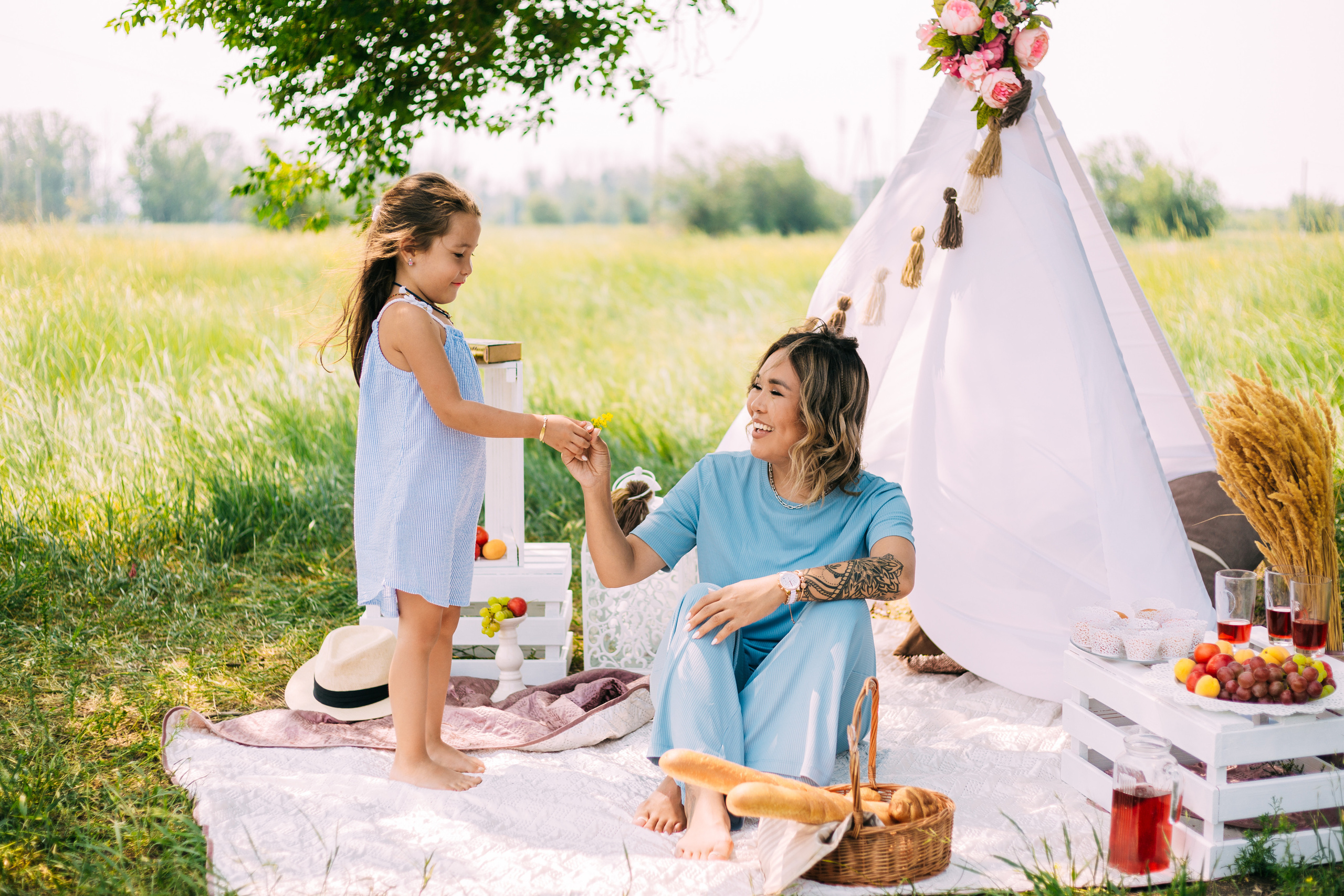 Аюна и с дочкой Аминой. Фотограф Бурятии София Андриянова