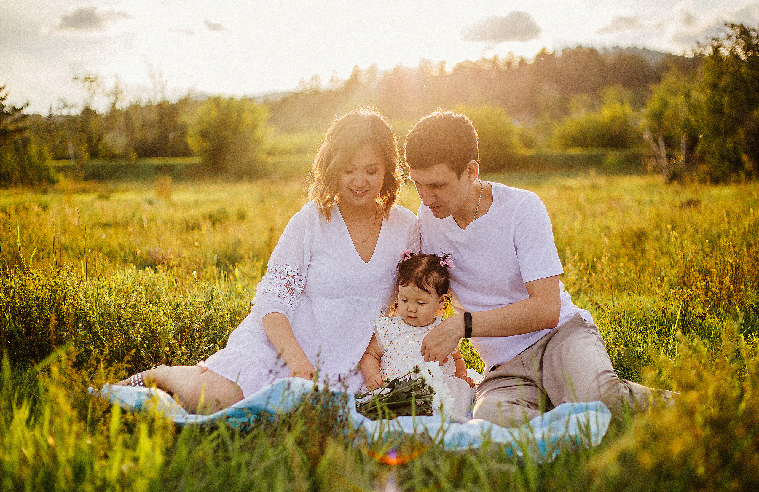 Надежда, муж и дочка. Фотограф Бурятии София Андриянова