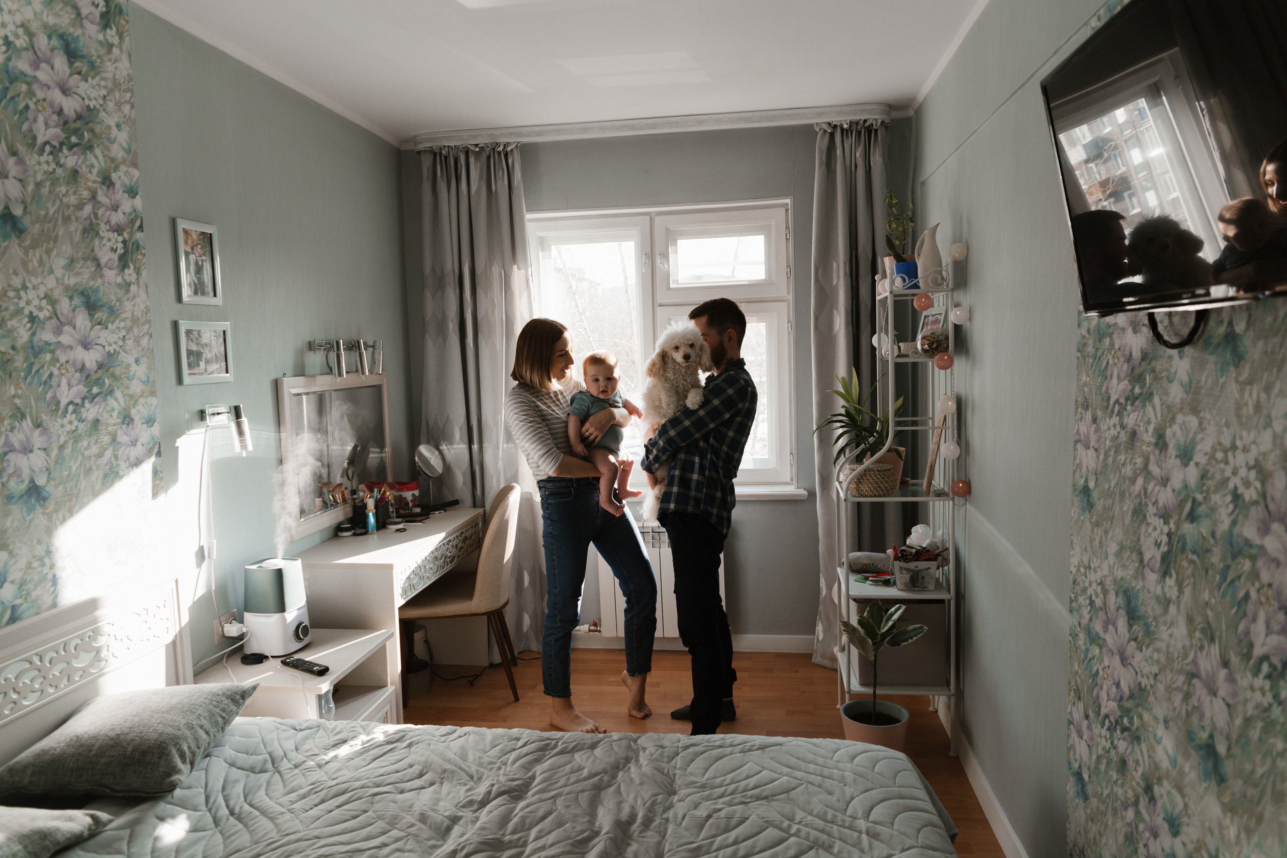 Домашняя атмосфера с Любой, витей и их сыном Яриком. Фотограф Бурятии София Андриянова