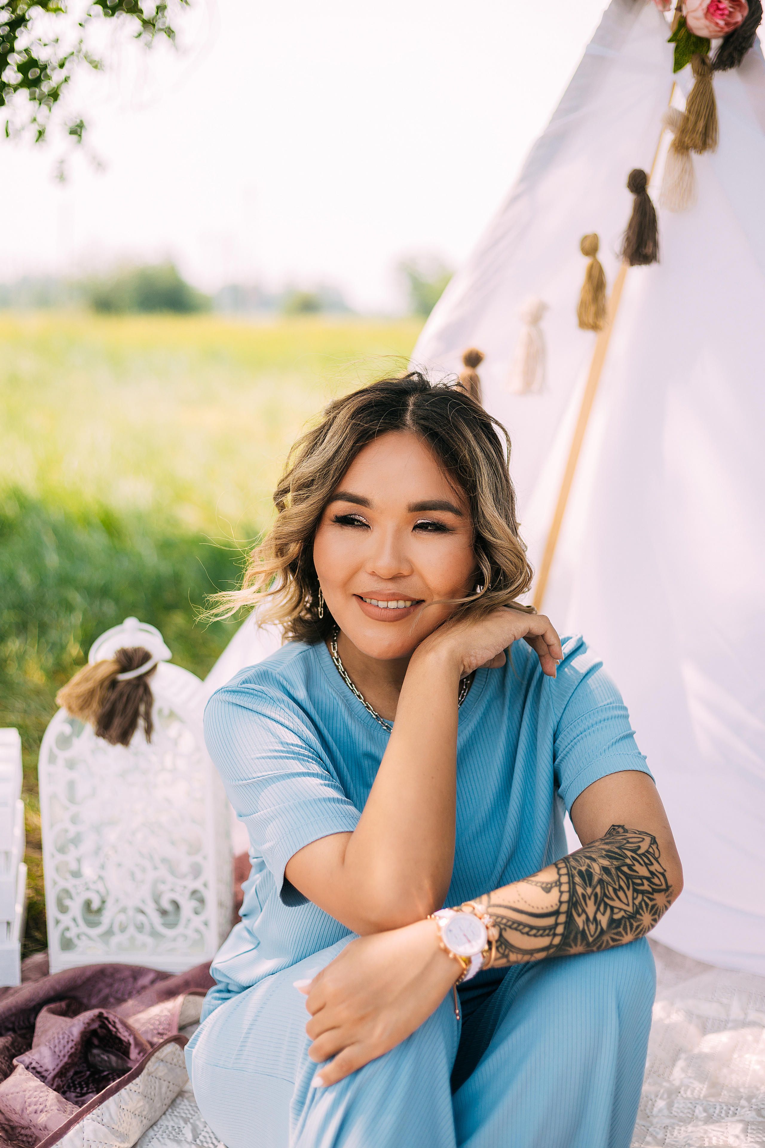 Аюна и с дочкой Аминой. Фотограф Бурятии София Андриянова