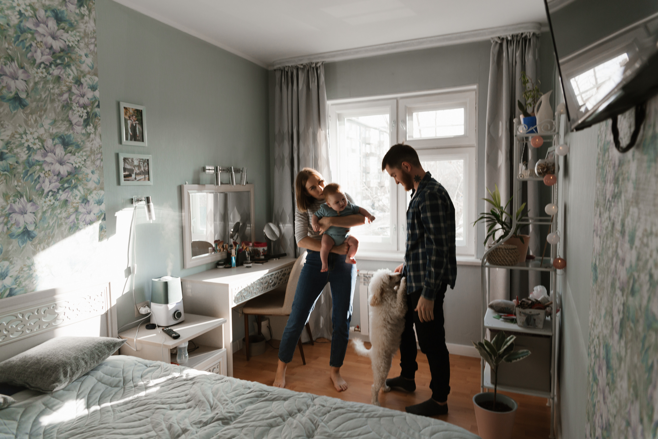 Домашняя атмосфера с Любой, витей и их сыном Яриком. Фотограф Бурятии София Андриянова