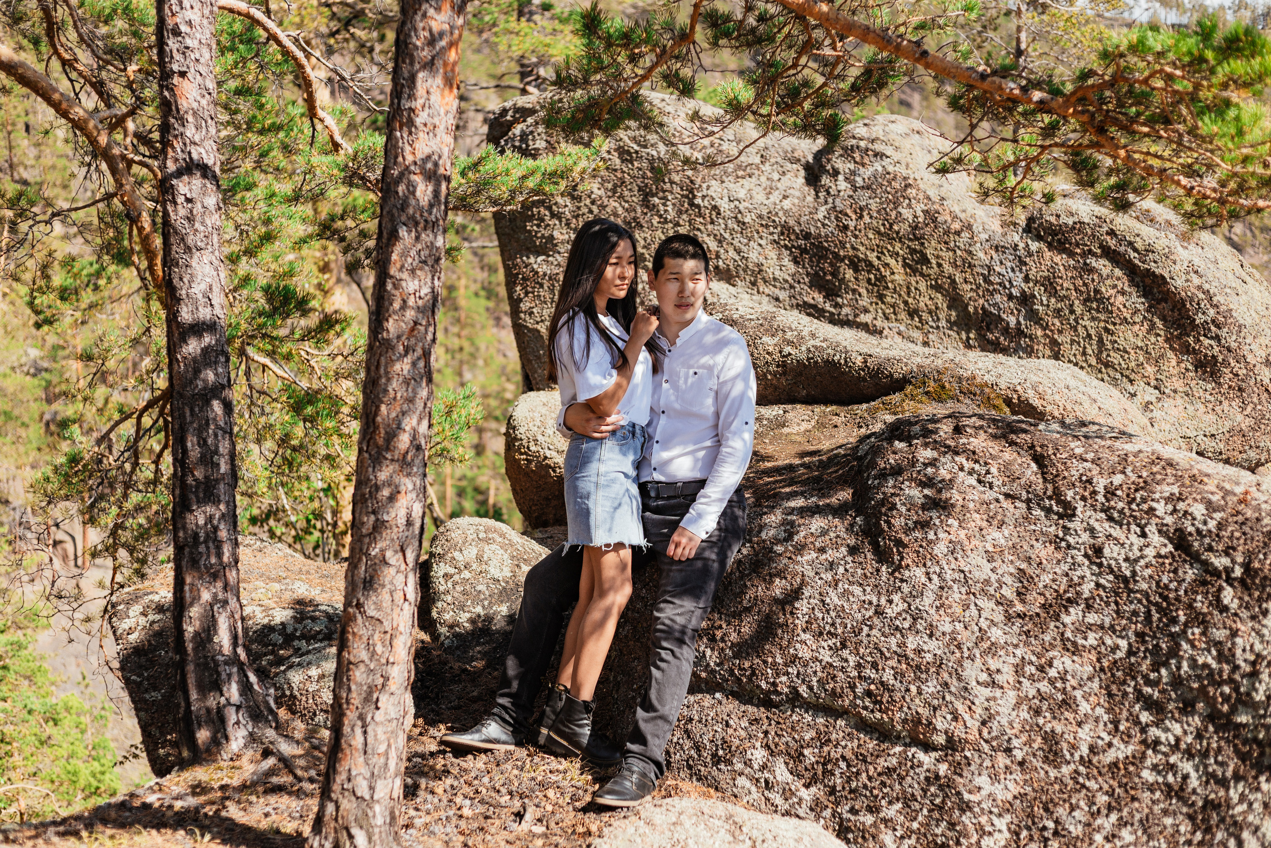 Елена и Сергей. Скалы. Фотограф Бурятии София Андриянова