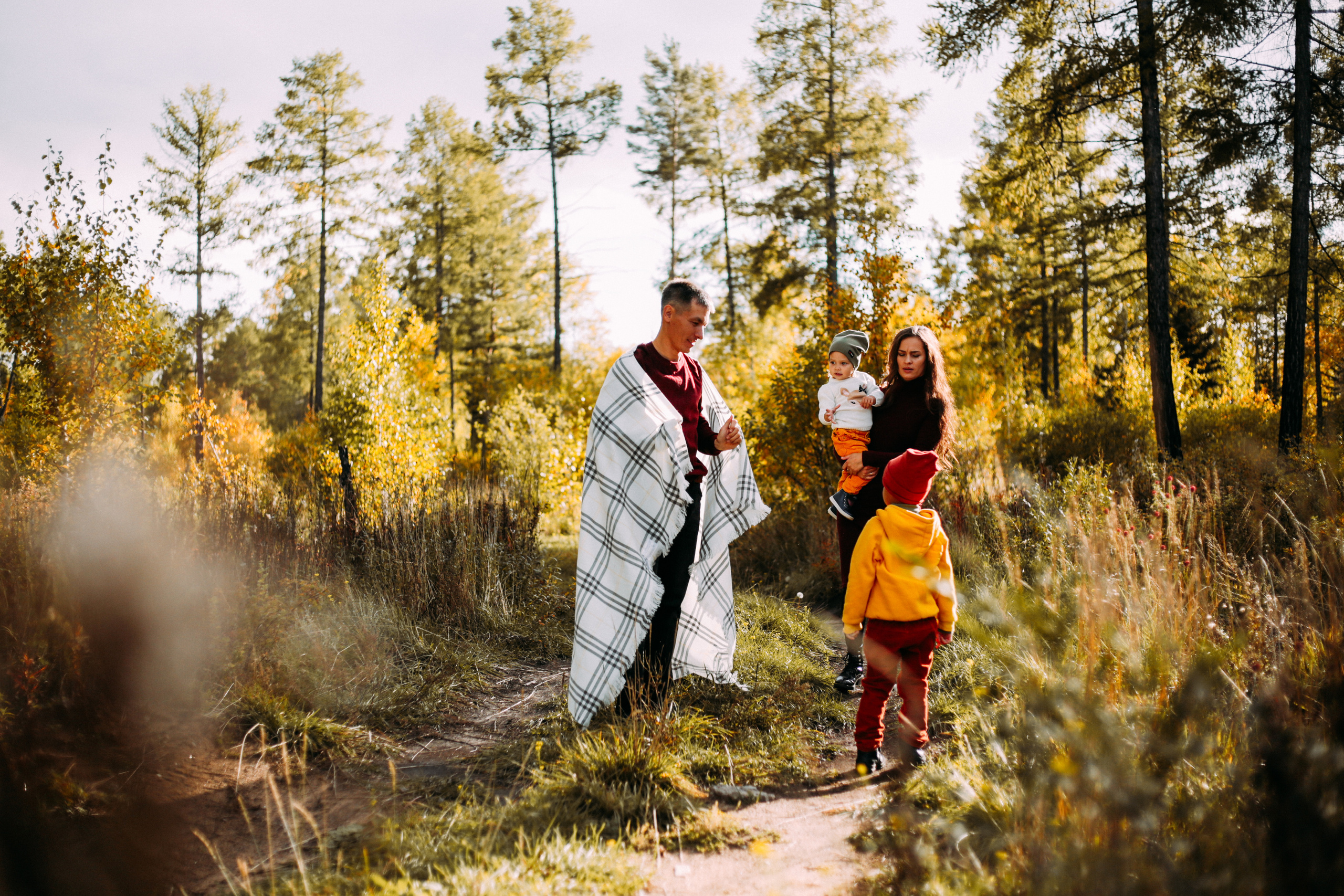 Валентина и Артём с детьми. Фотограф Бурятии София Андриянова