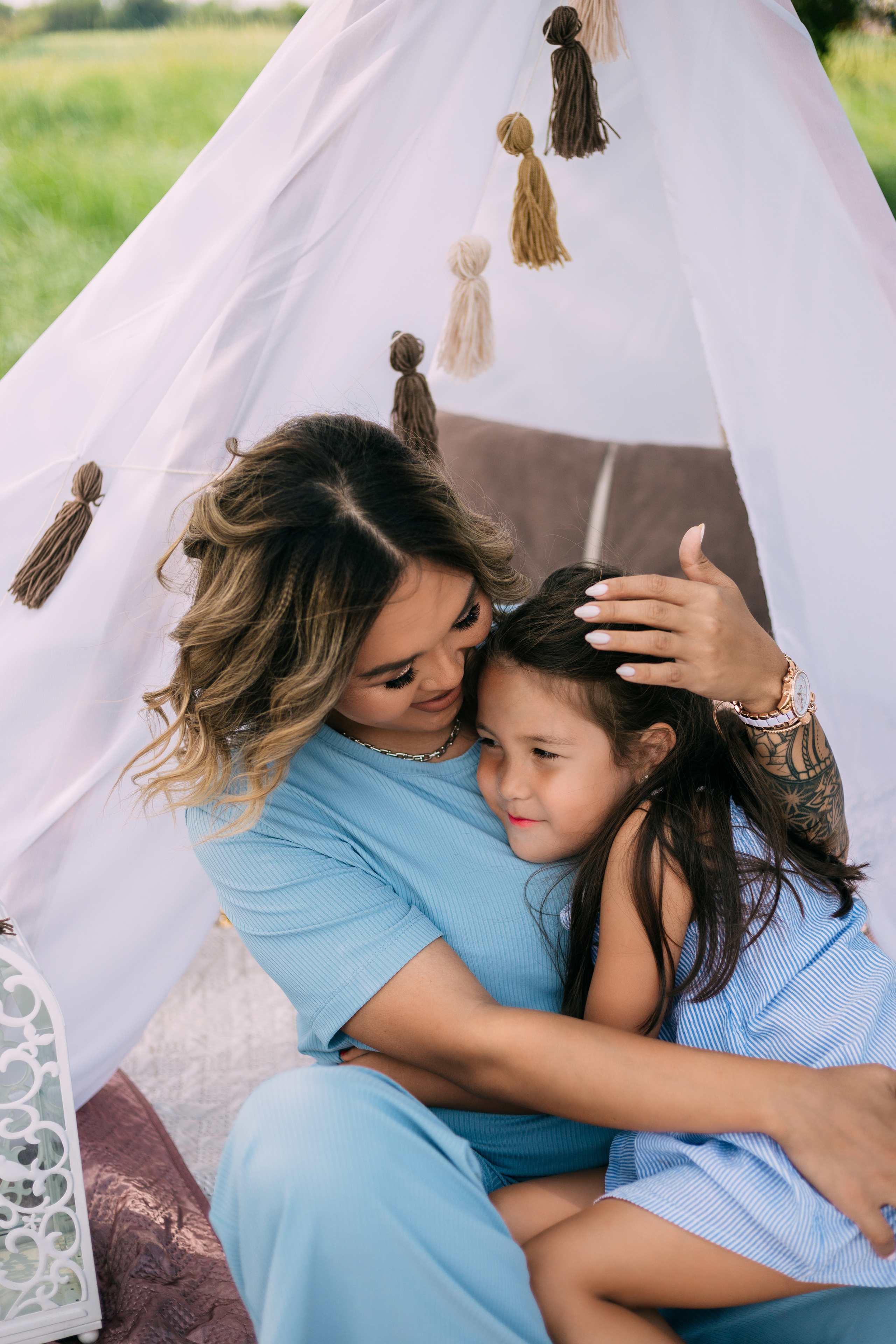 Аюна и с дочкой Аминой. Фотограф Бурятии София Андриянова