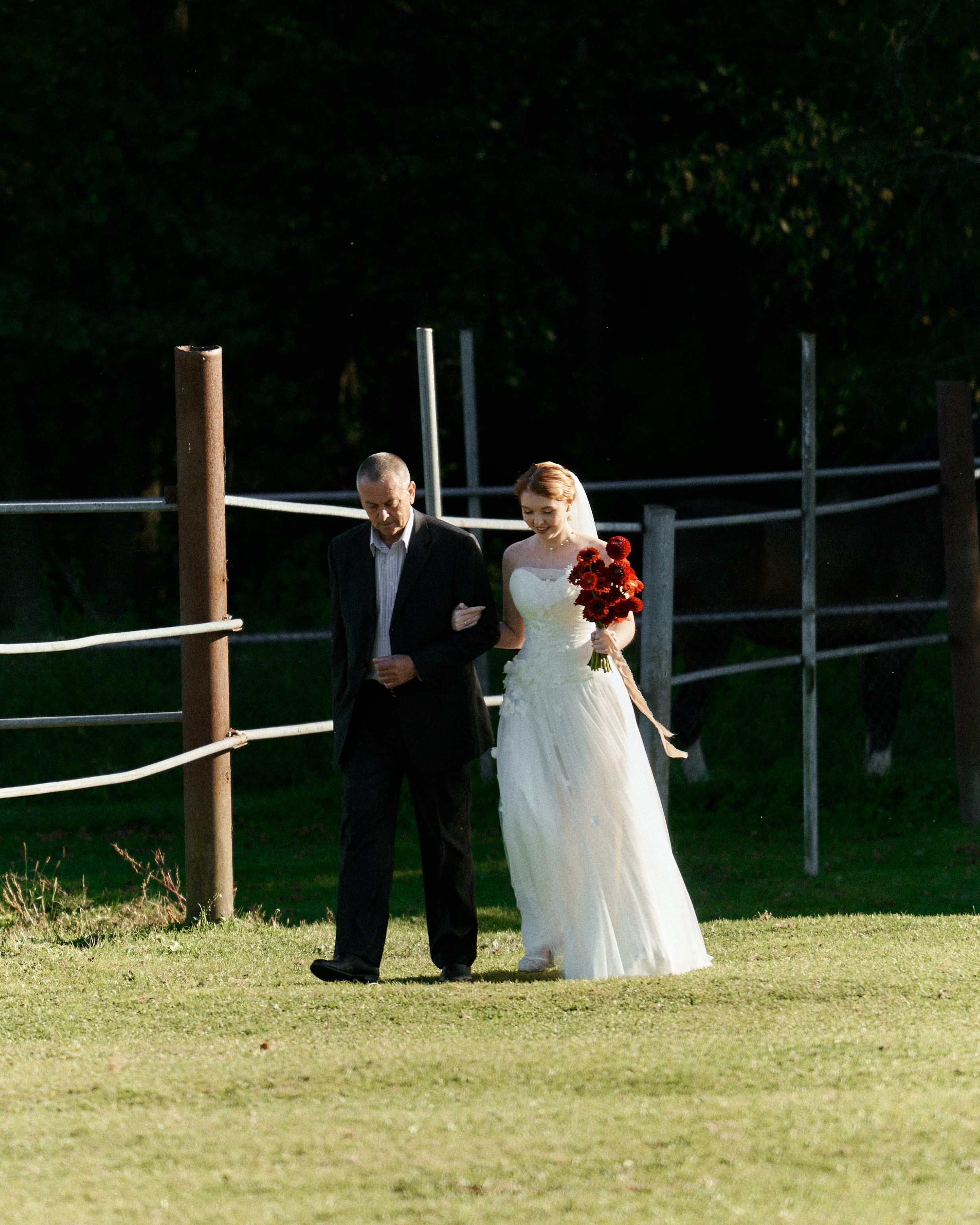 Папа ведет невесту 