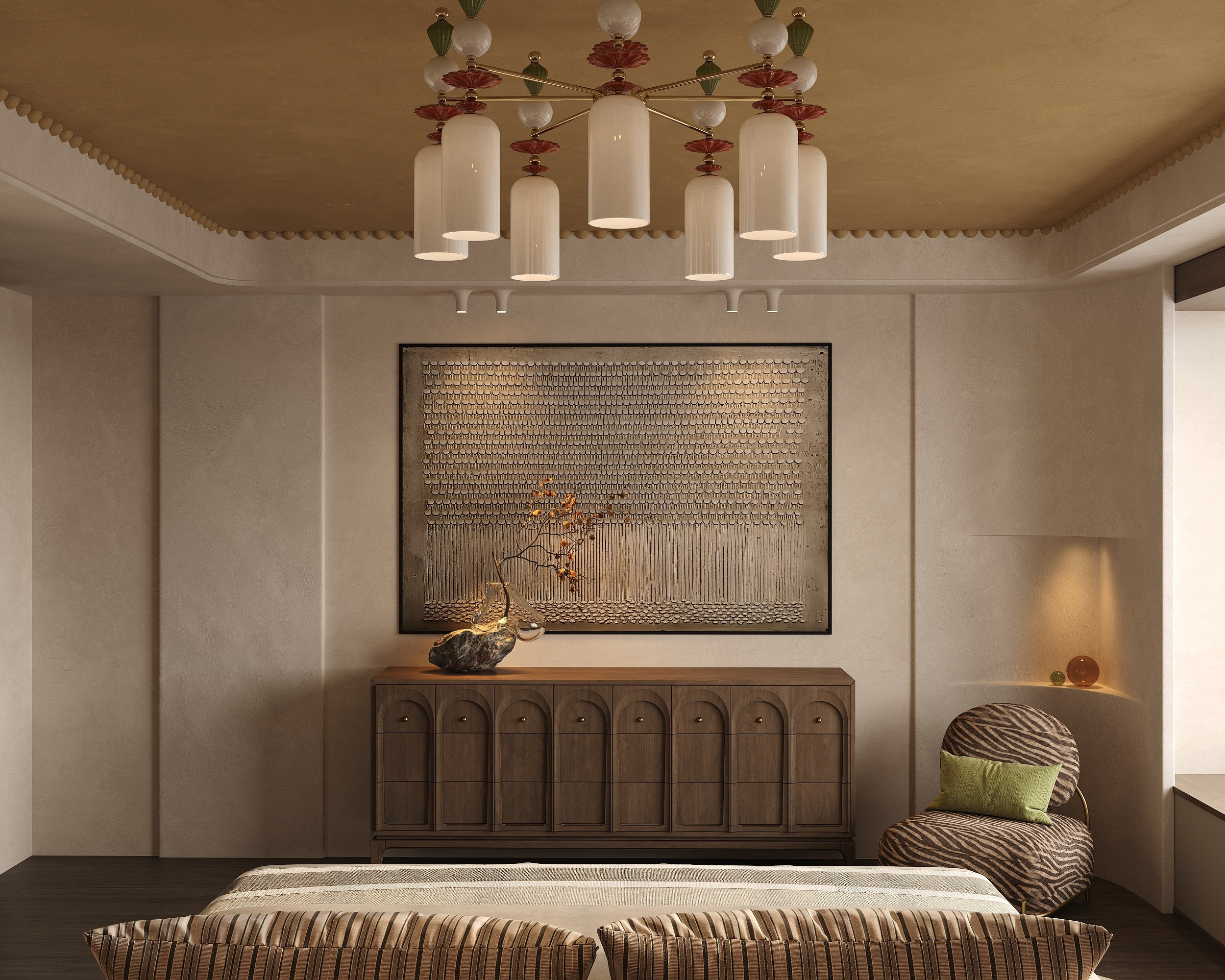 Cozy bedroom. Solovets visualization