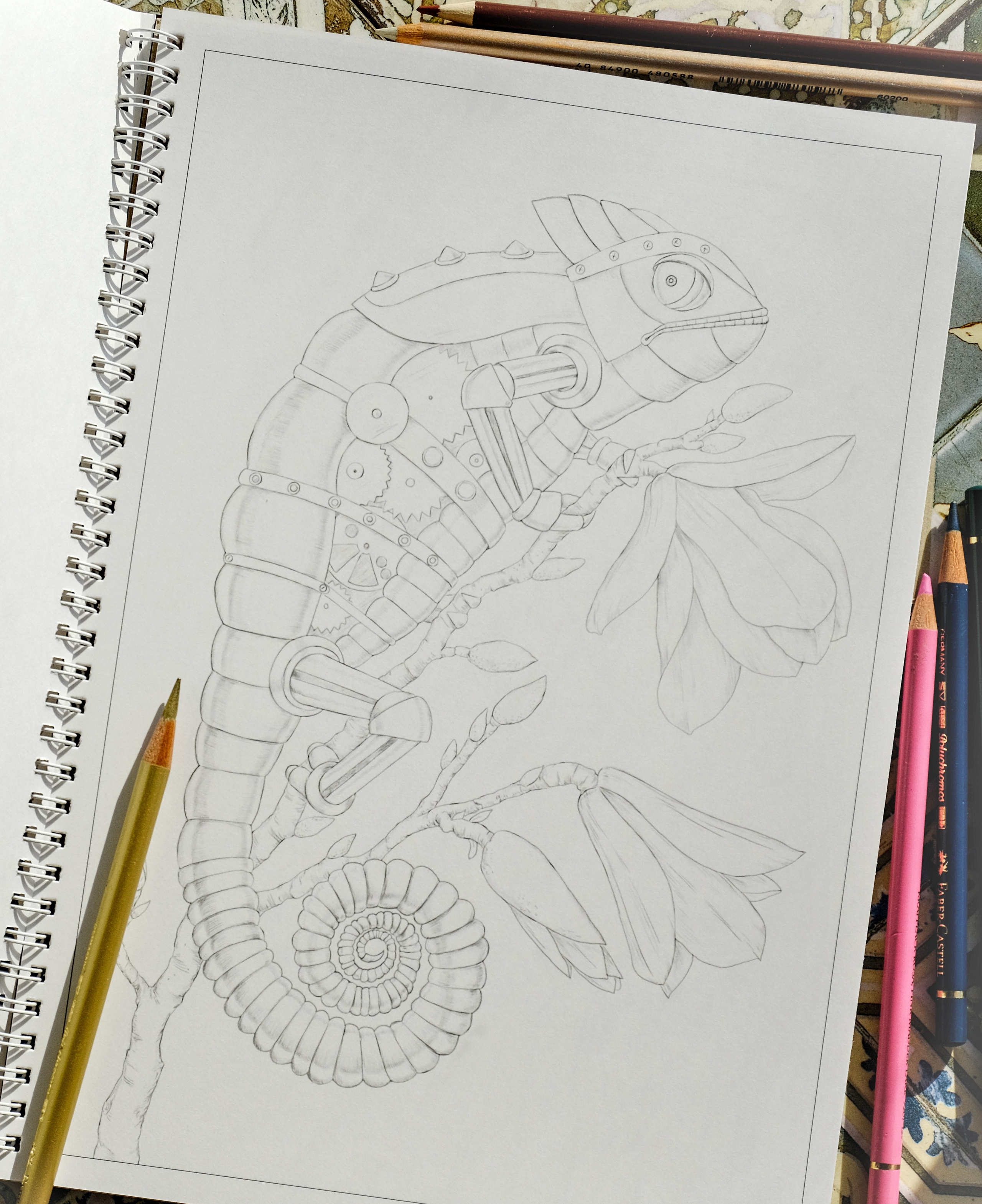 Steampunk. Раскраски Алёны Лазаревой