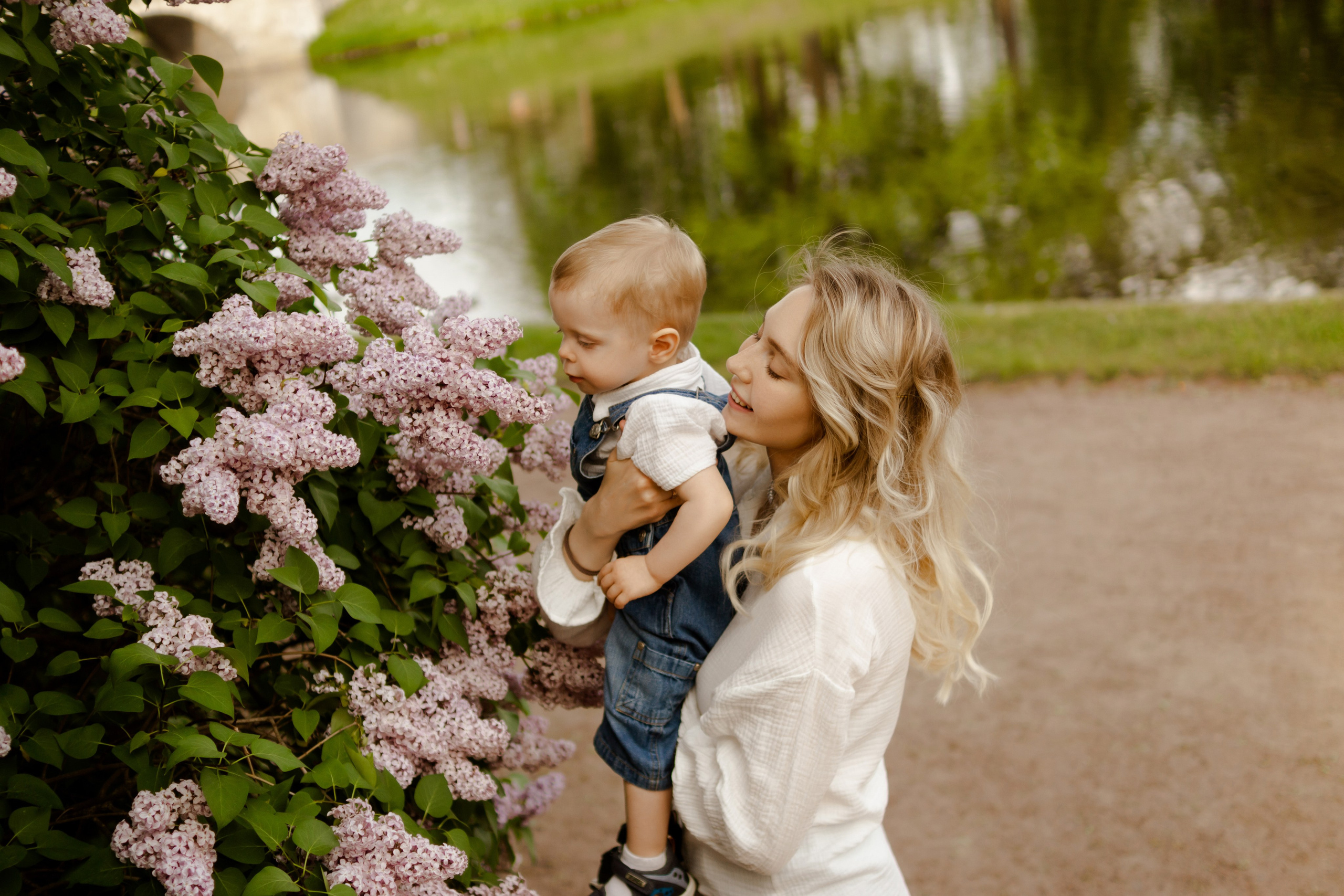 Аня с сыном Сашей