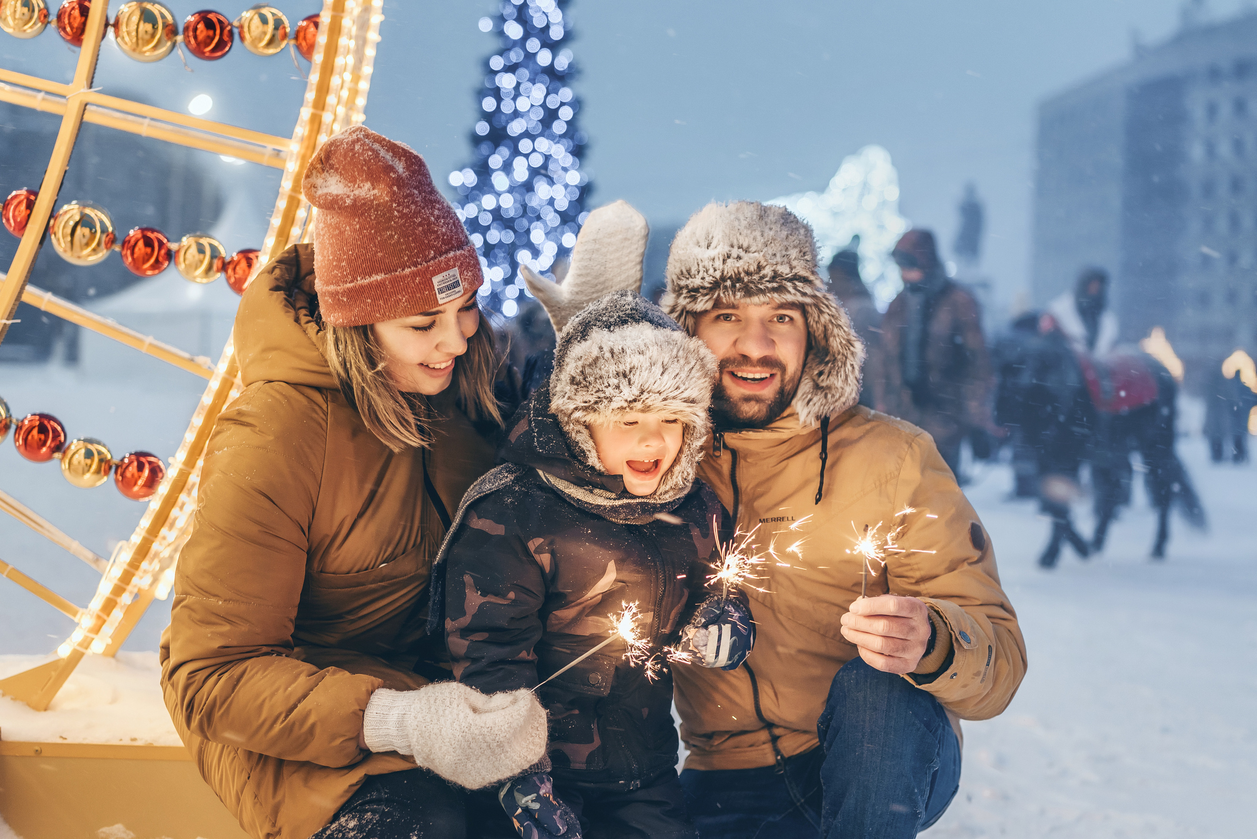 Новогодняя фотосессия. Варвара, Константин и Федя. Церковный фотограф на Таинство Крещения и Венчания в Оренбурге и Оренбургской области Екатерина Белкина