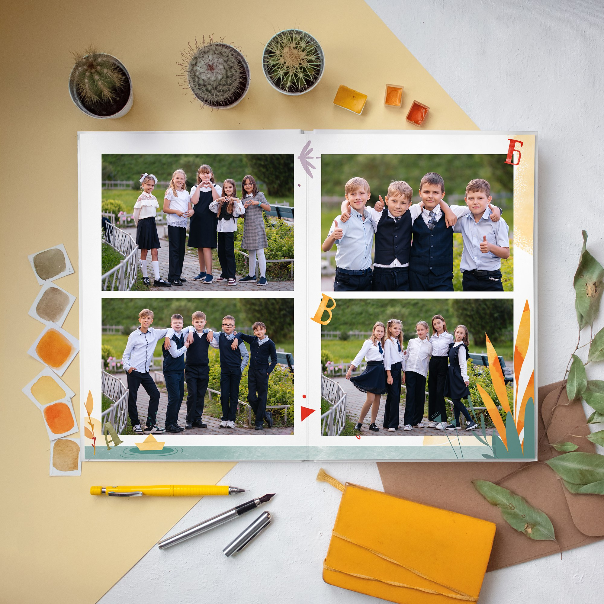 Дизайн альбомов Школа. Детский и Школьный фотограф во Владивостоке. Выпускные альбомы