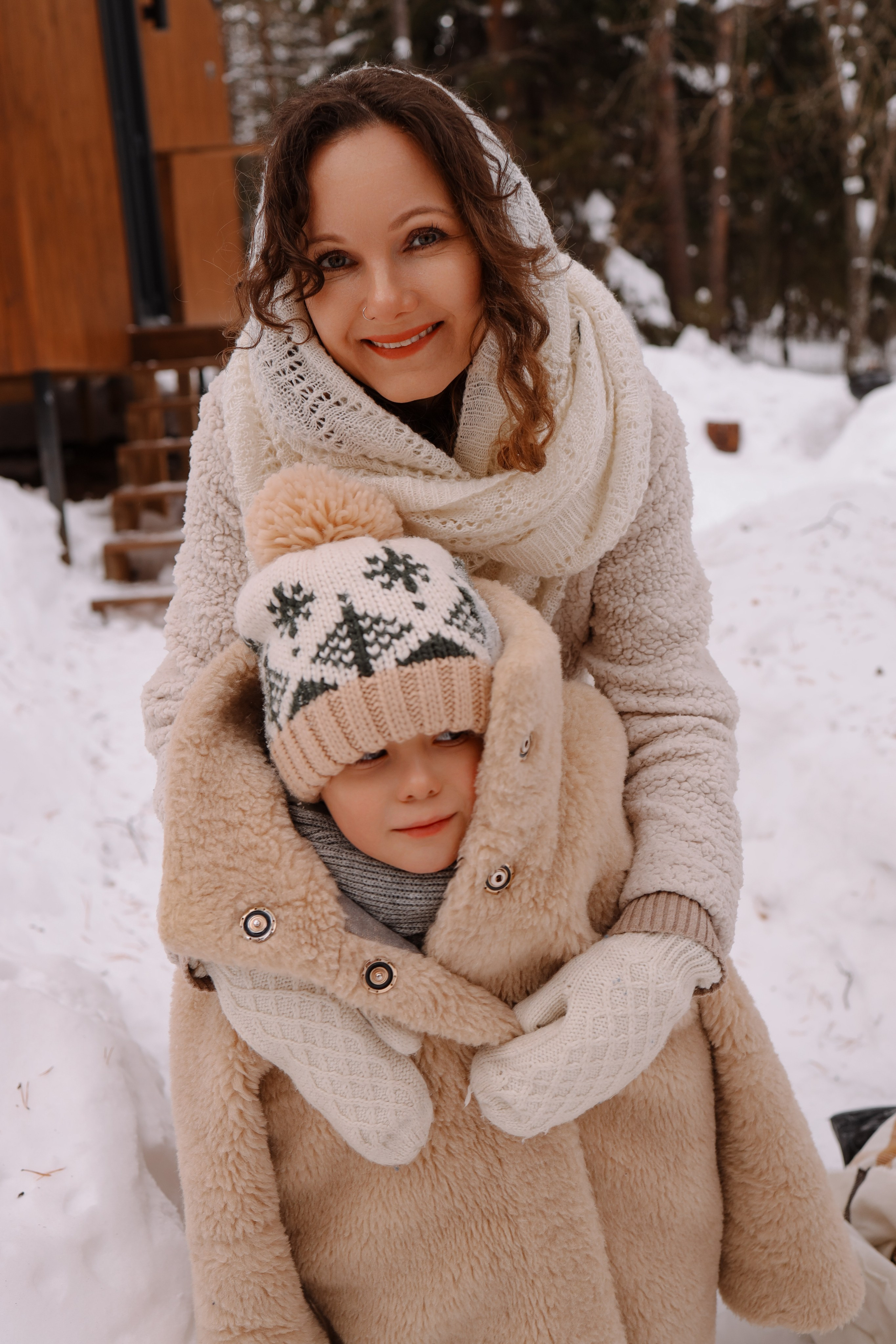 Семья, домик, зима. Marina Shakirova Photography