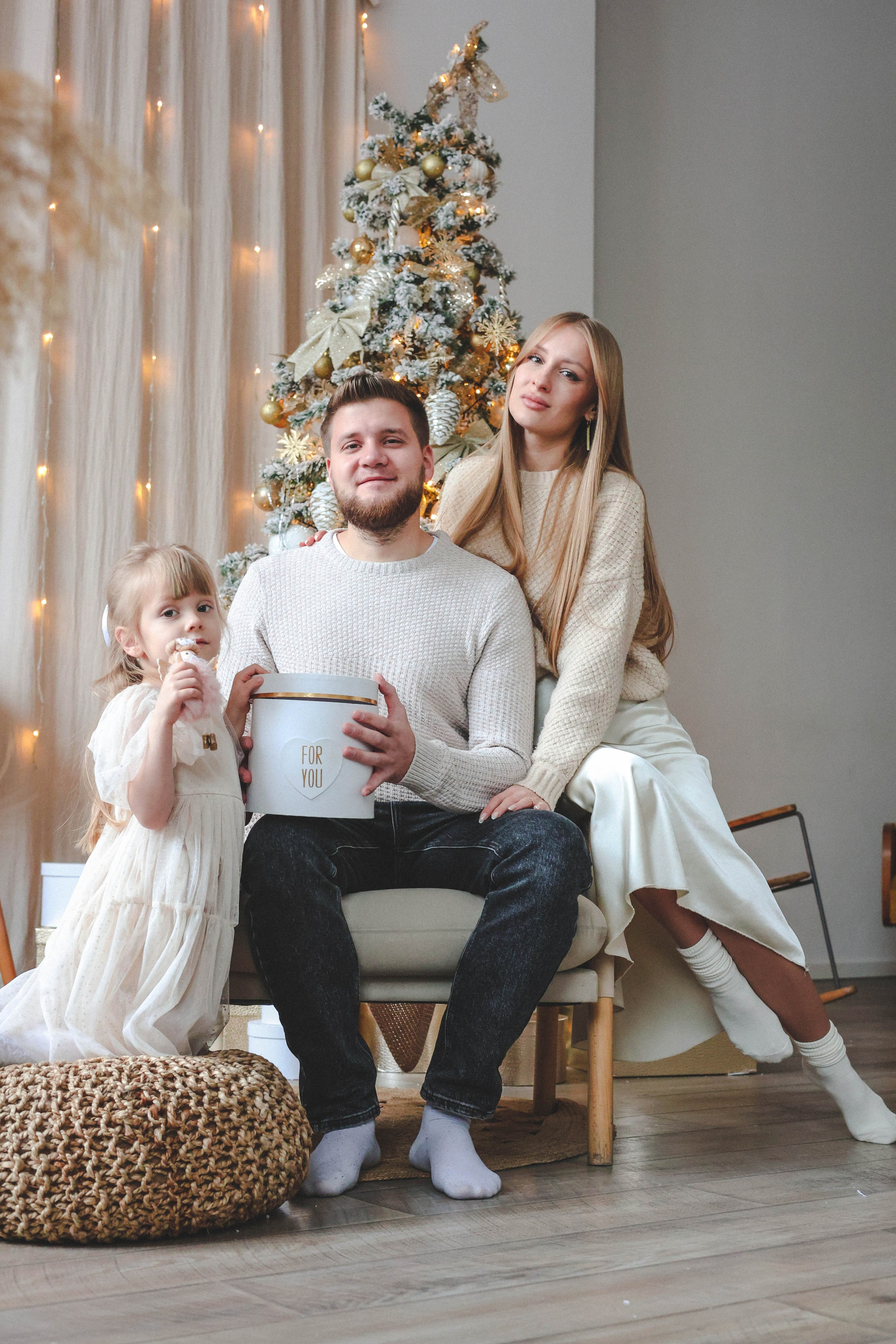 Новогодняя история «Кира и ее семья». Фотограф в Москве Анастасия Калинина