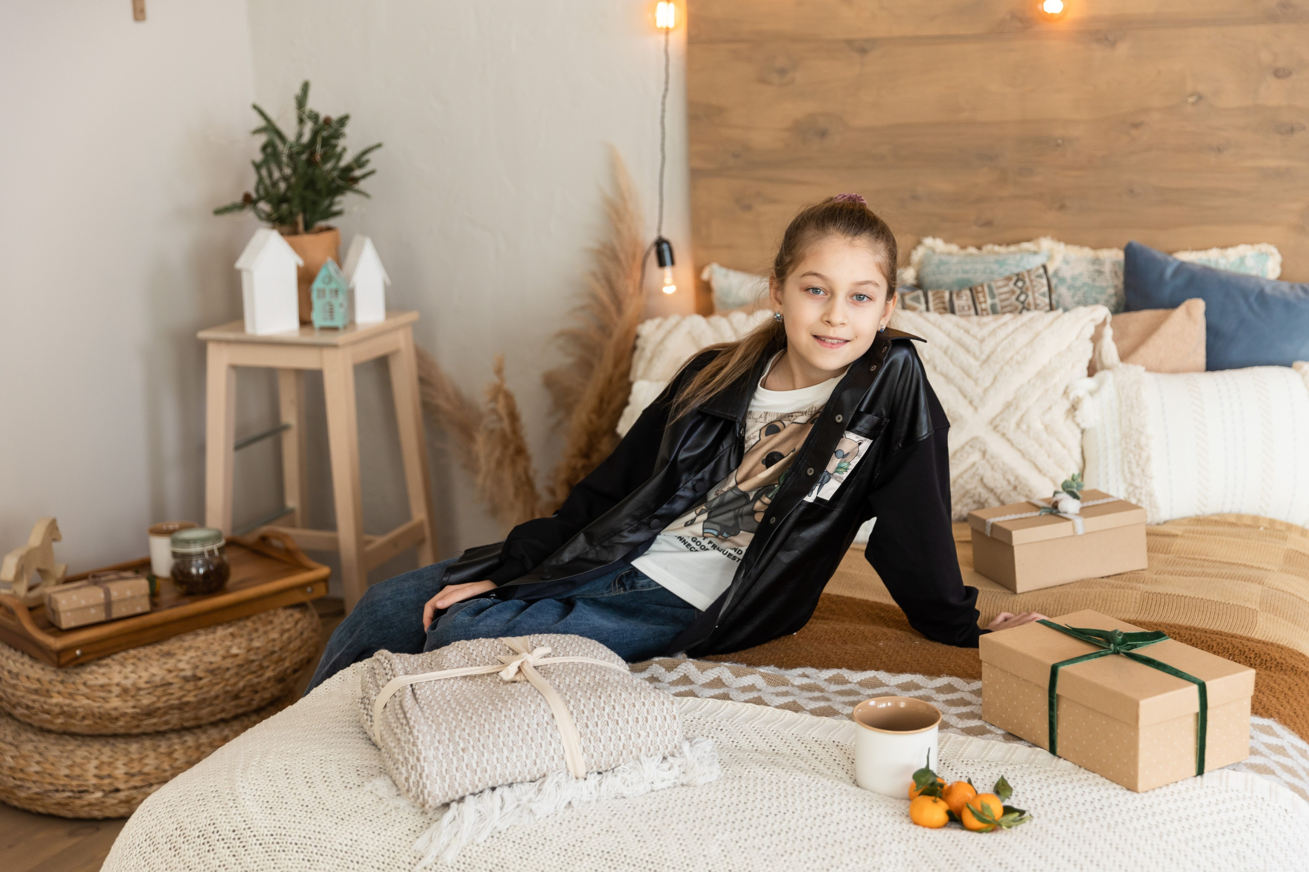 Новогодняя фотосессия в студии 4 класс. Семейный, детский, школьный фотограф в Благовещенске Яна Белоусова