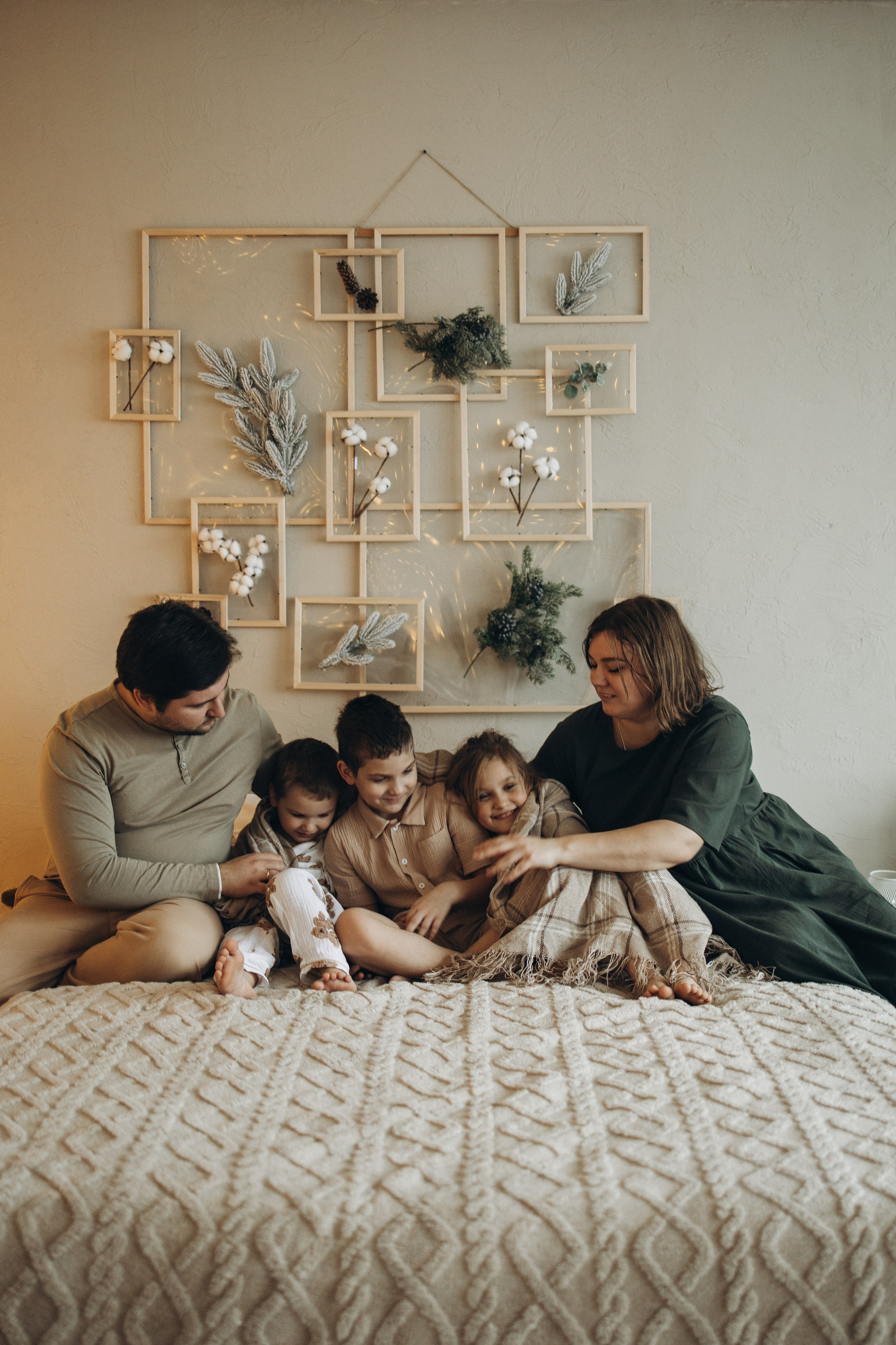 Новогодняя съёмка Милы и её семьи. Семейный и детский фотограф в Москве Маргарита Сереброва