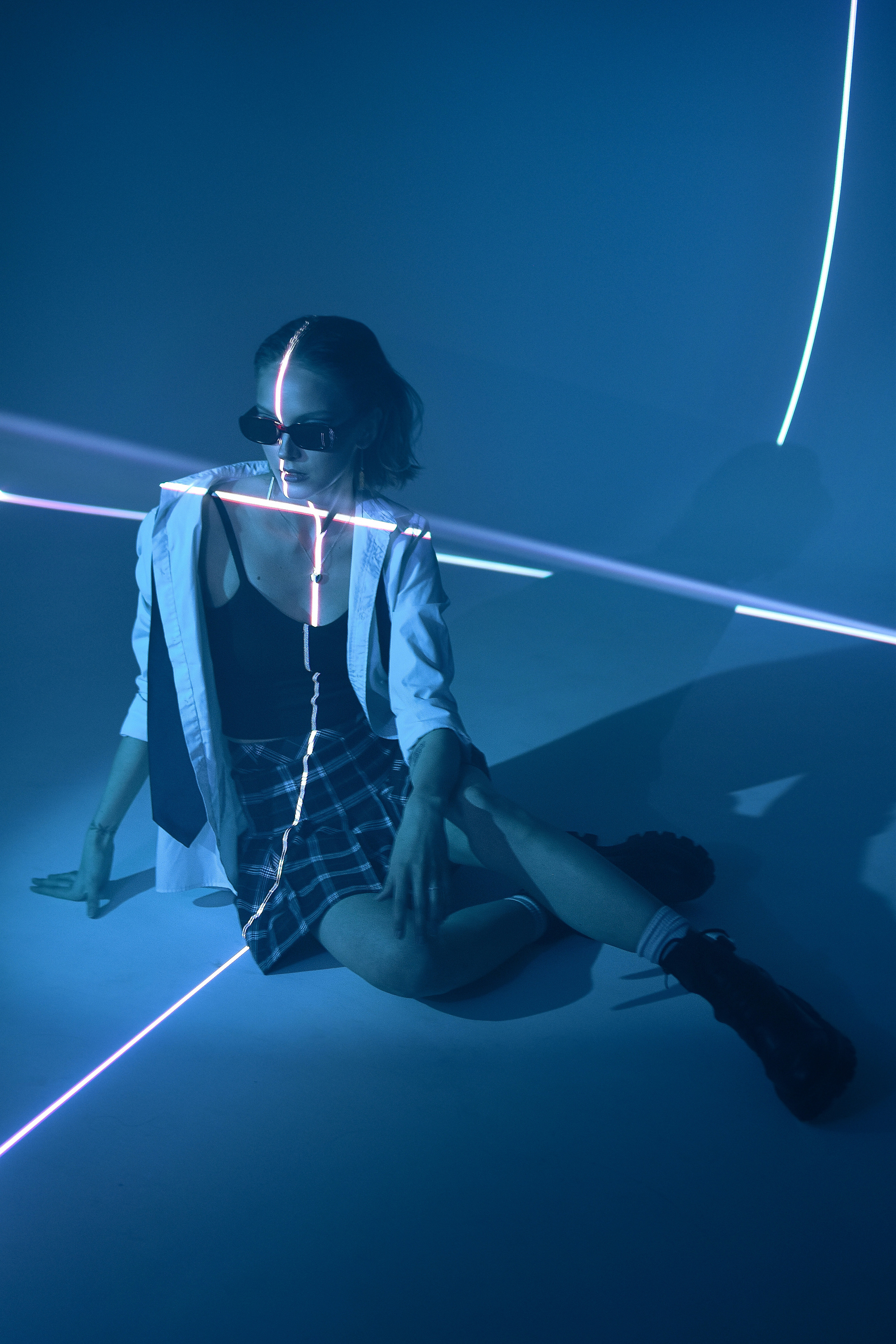 Съемка с лазером. Galchenok