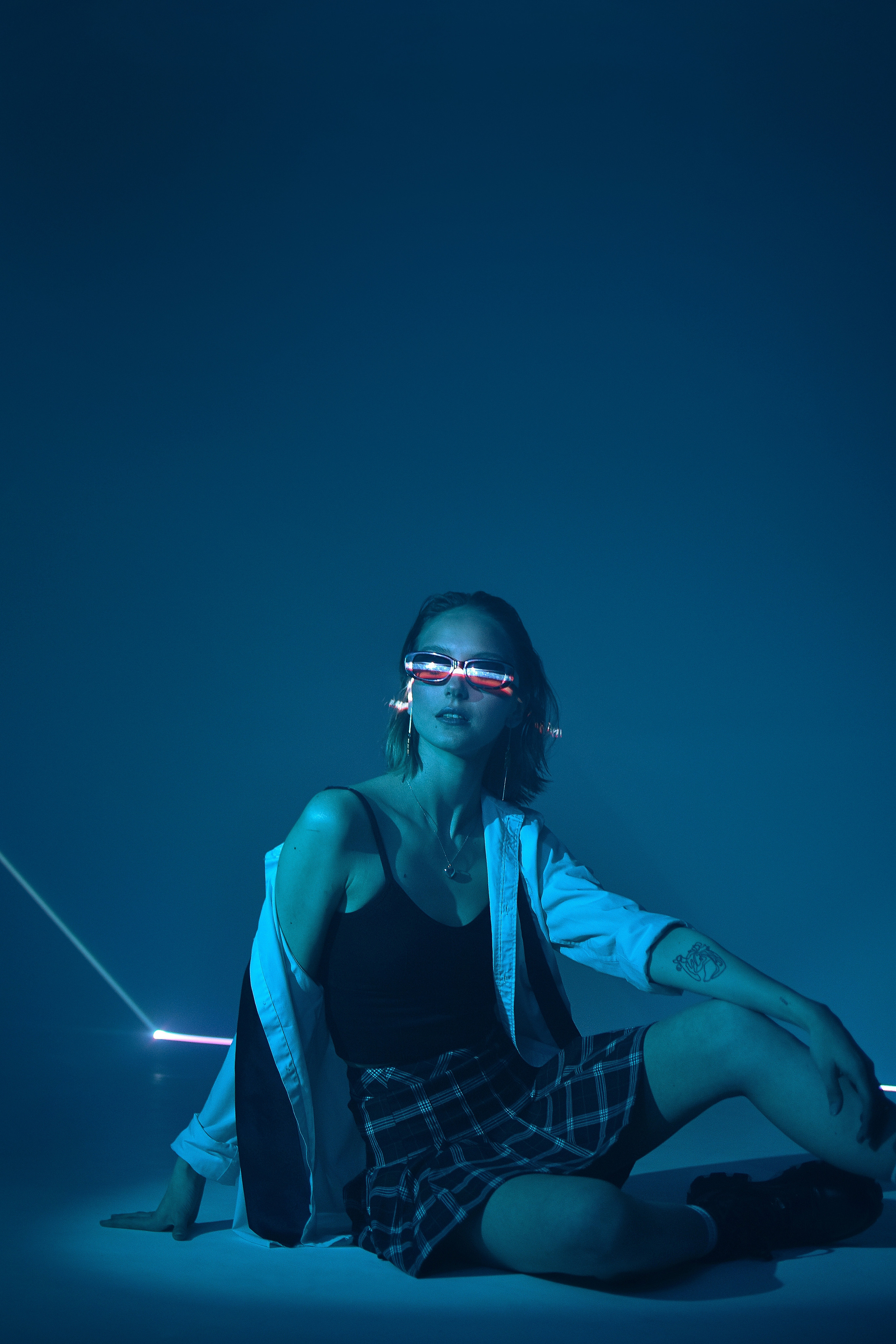 Съемка с лазером. Galchenok