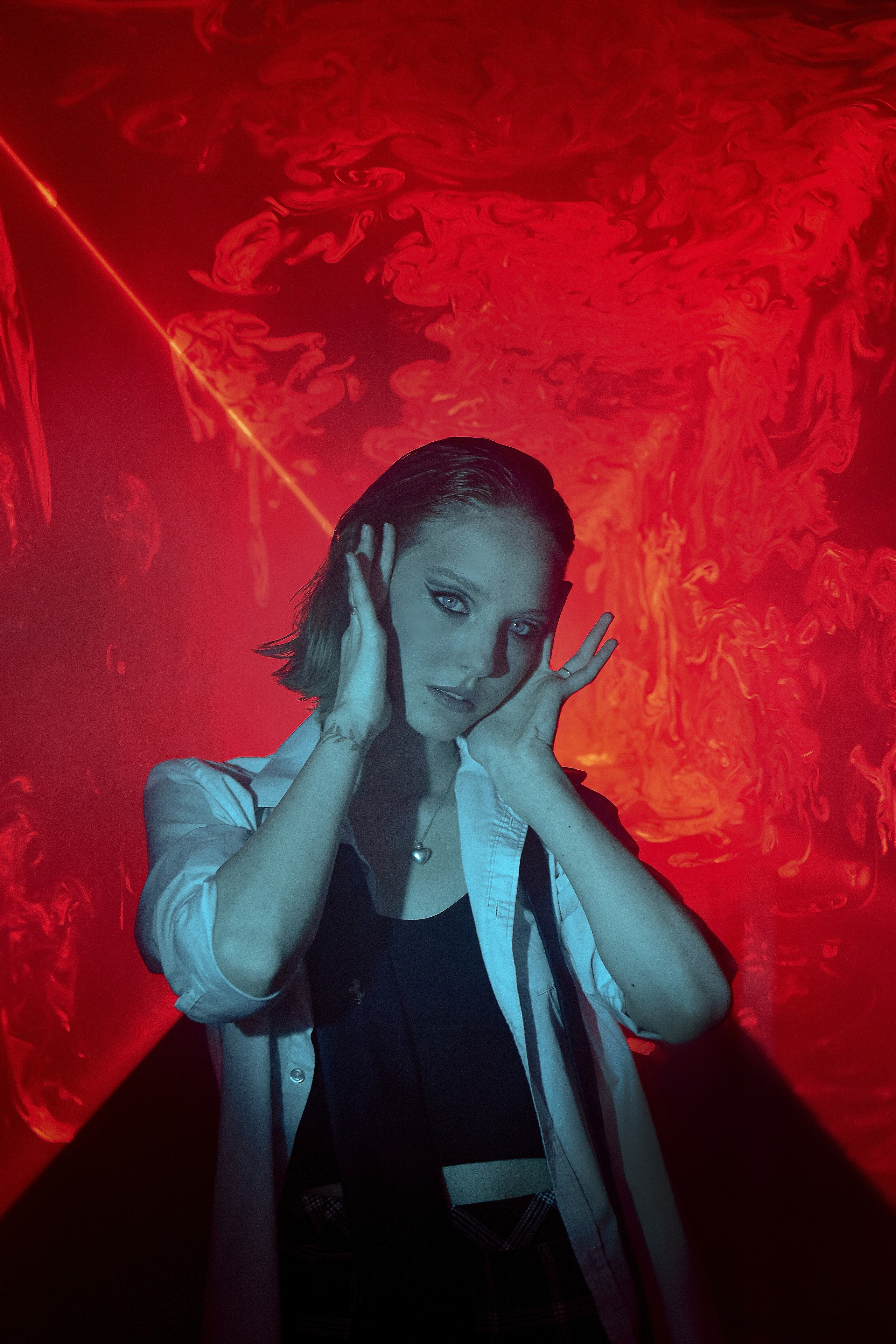 Съемка с лазером. Galchenok