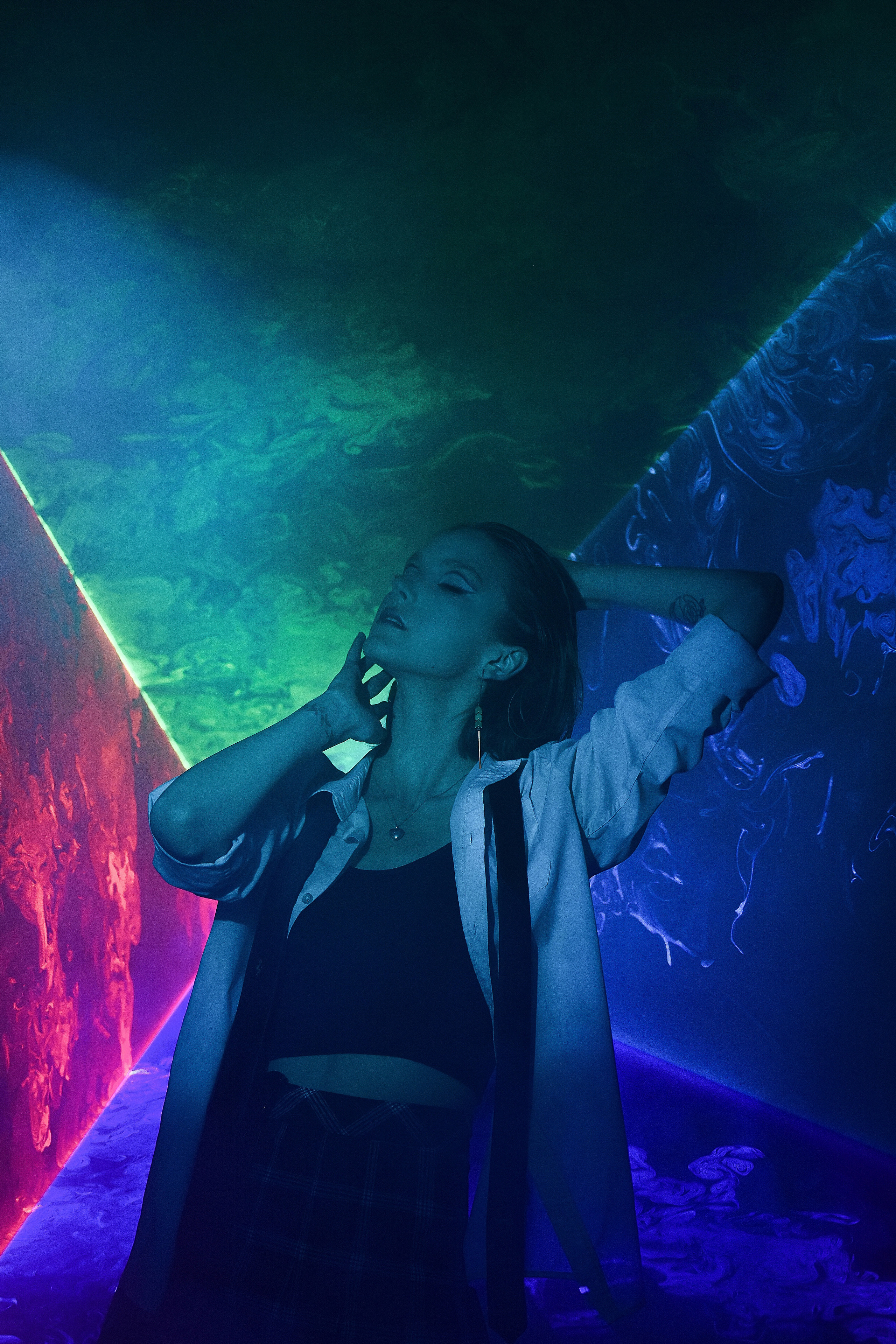 Съемка с лазером. Galchenok