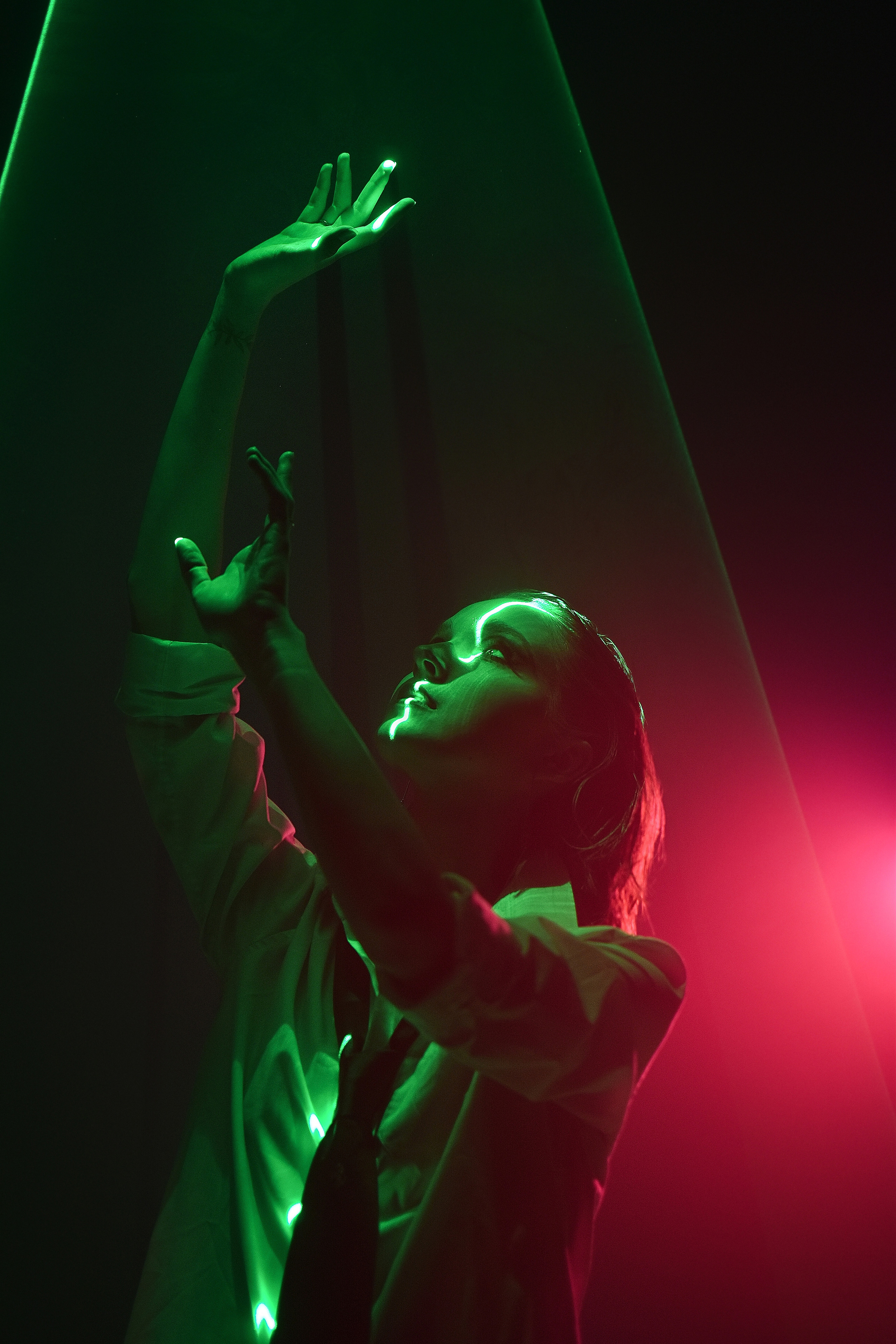 Съемка с лазером. Galchenok