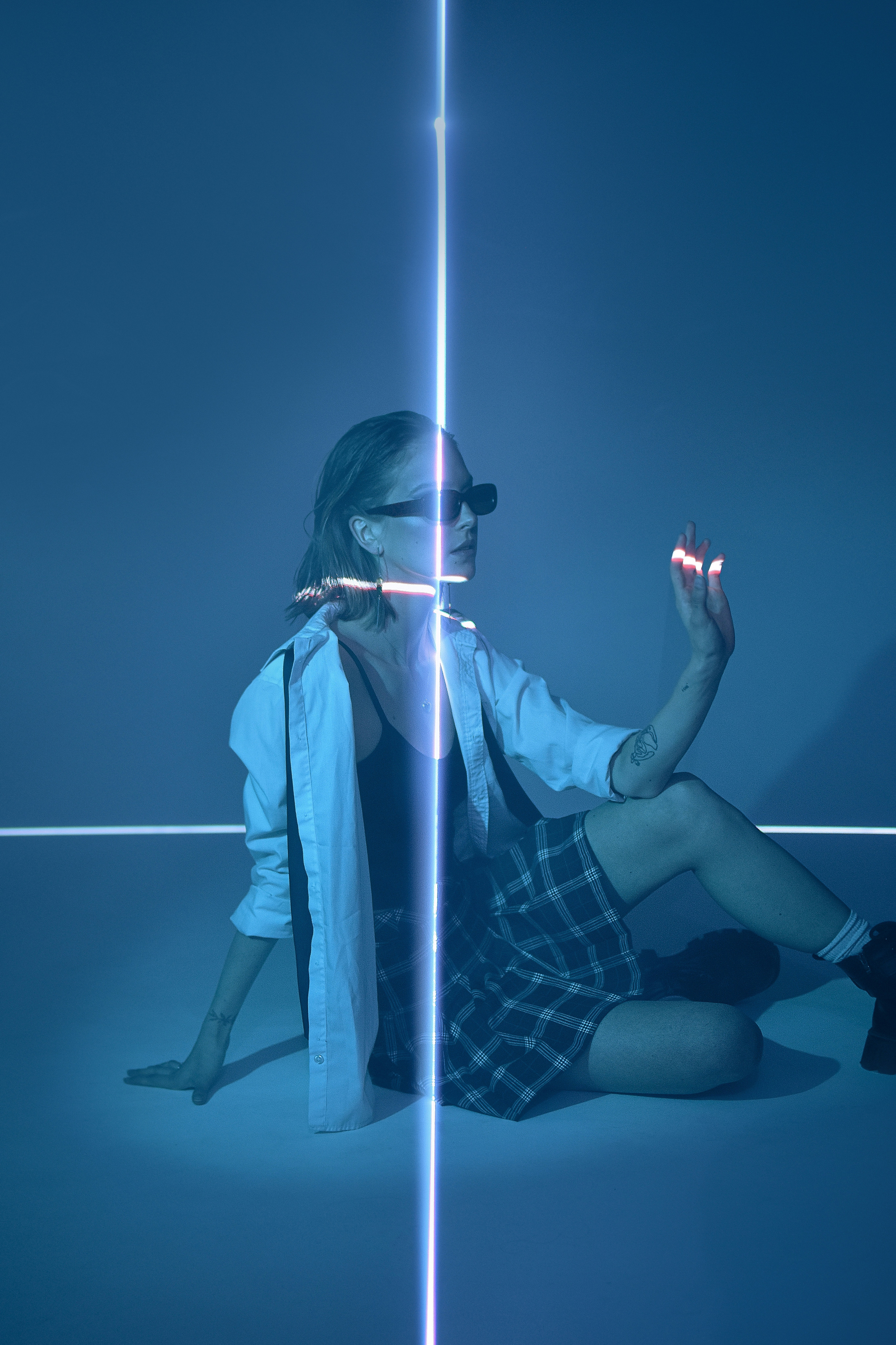 Съемка с лазером. Galchenok